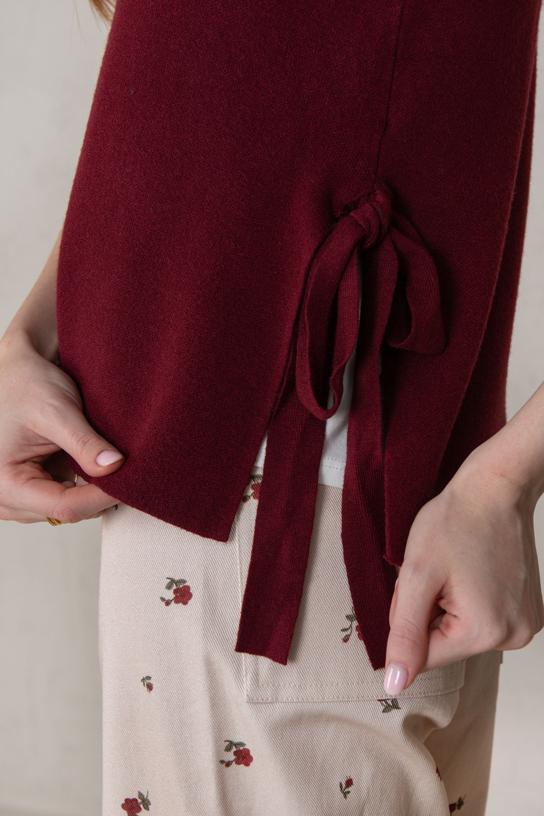 CHALECO JULIETA // GRANATE