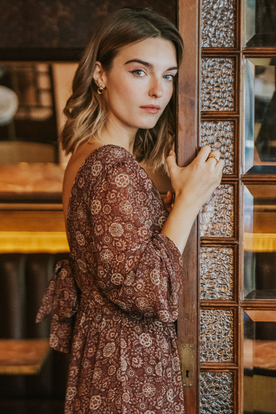 VESTIDO ALEJANDRA // GRANATE