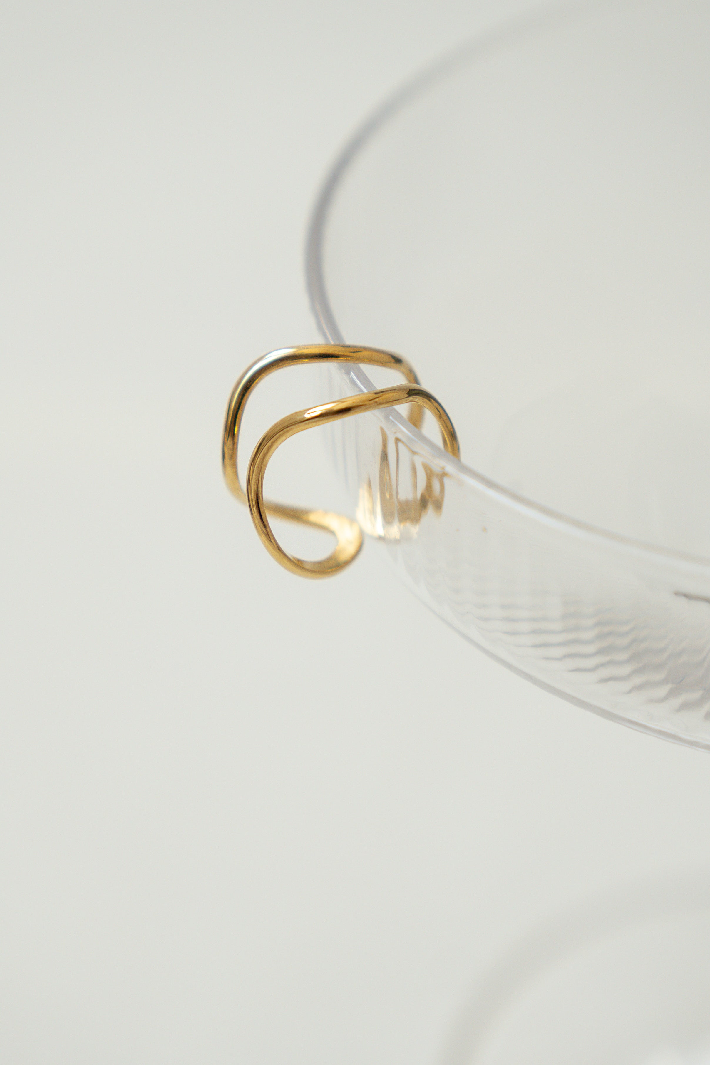 MINIMAL DOUBLE WAVE RING