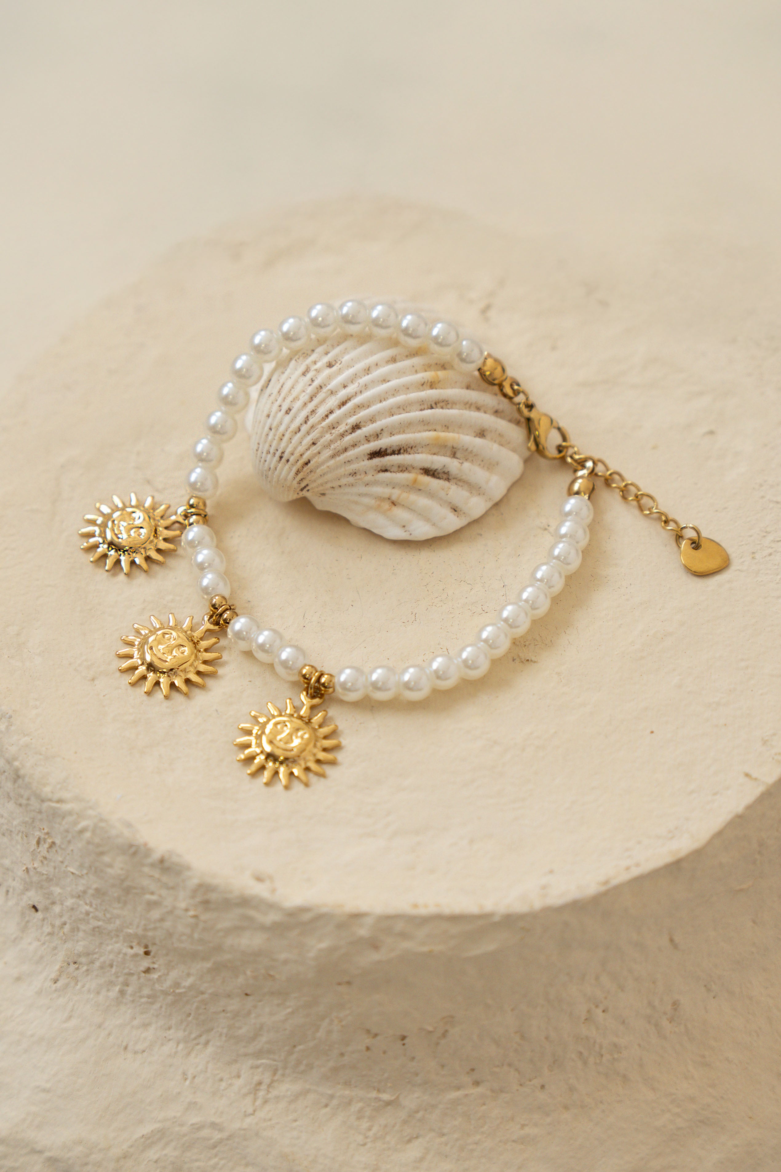 BRACELET TRIPLE PERLE DE SOLEIL