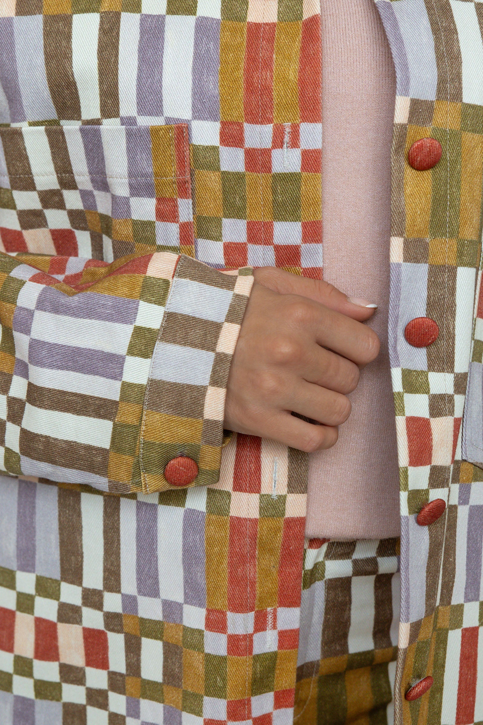 CELIA JACKET // GREEN CHECK
