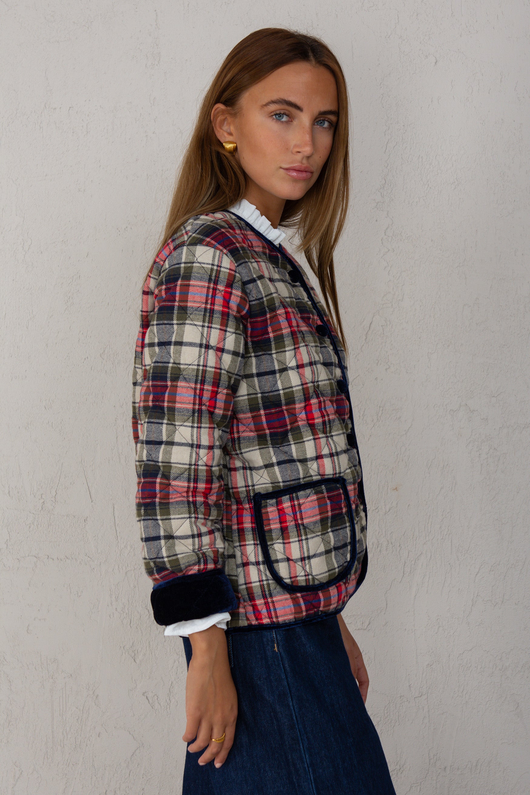 VESTE DANIELA // PLAIDS ÉCOSSAIS
