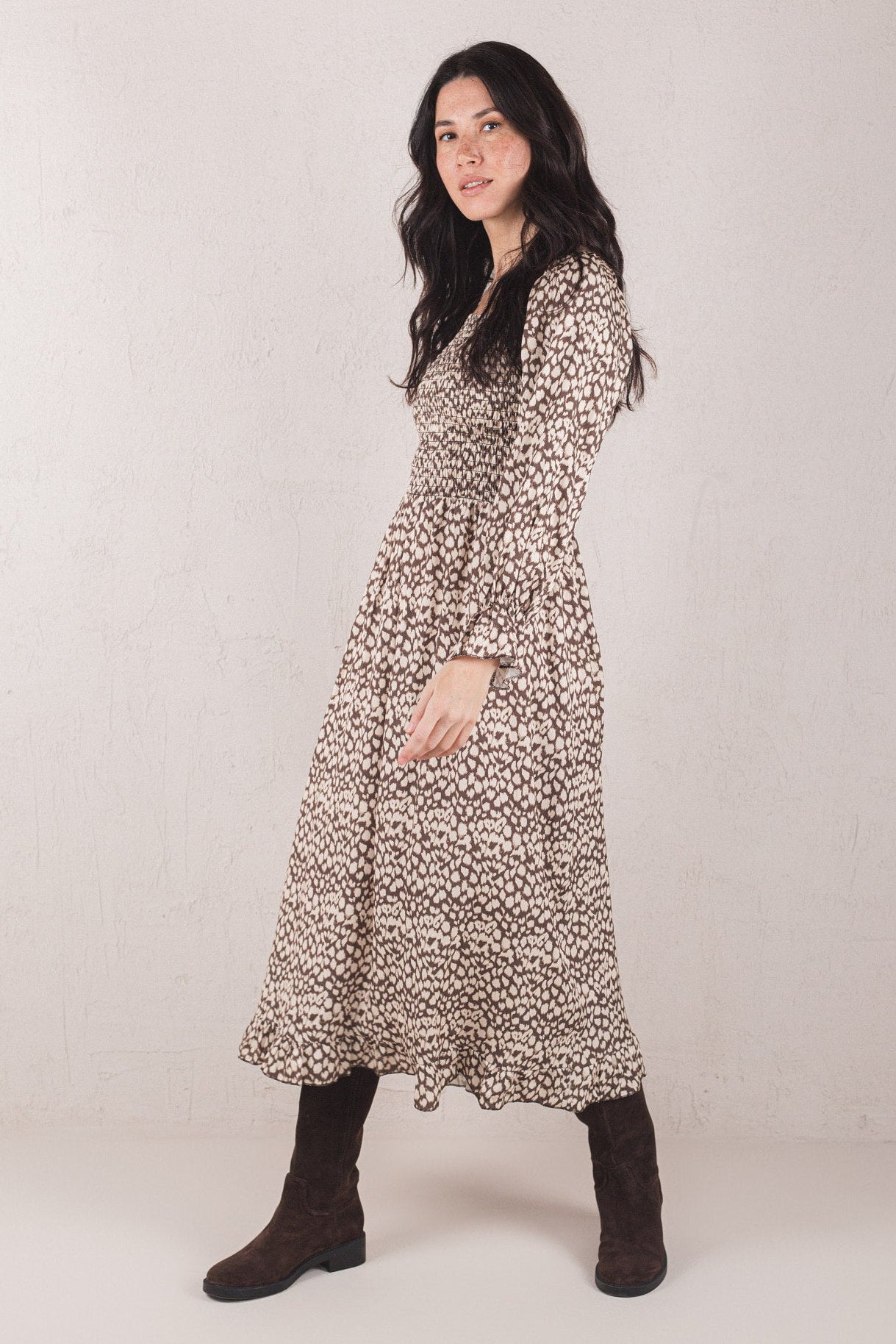 ALICE DRESS // BROWN LEOPARD