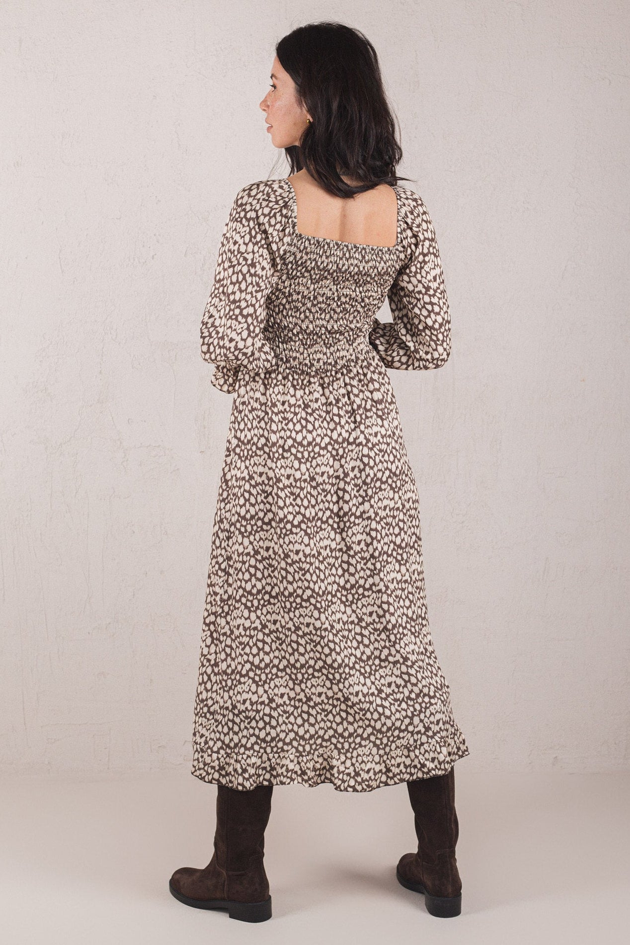 ALICE DRESS // BROWN LEOPARD