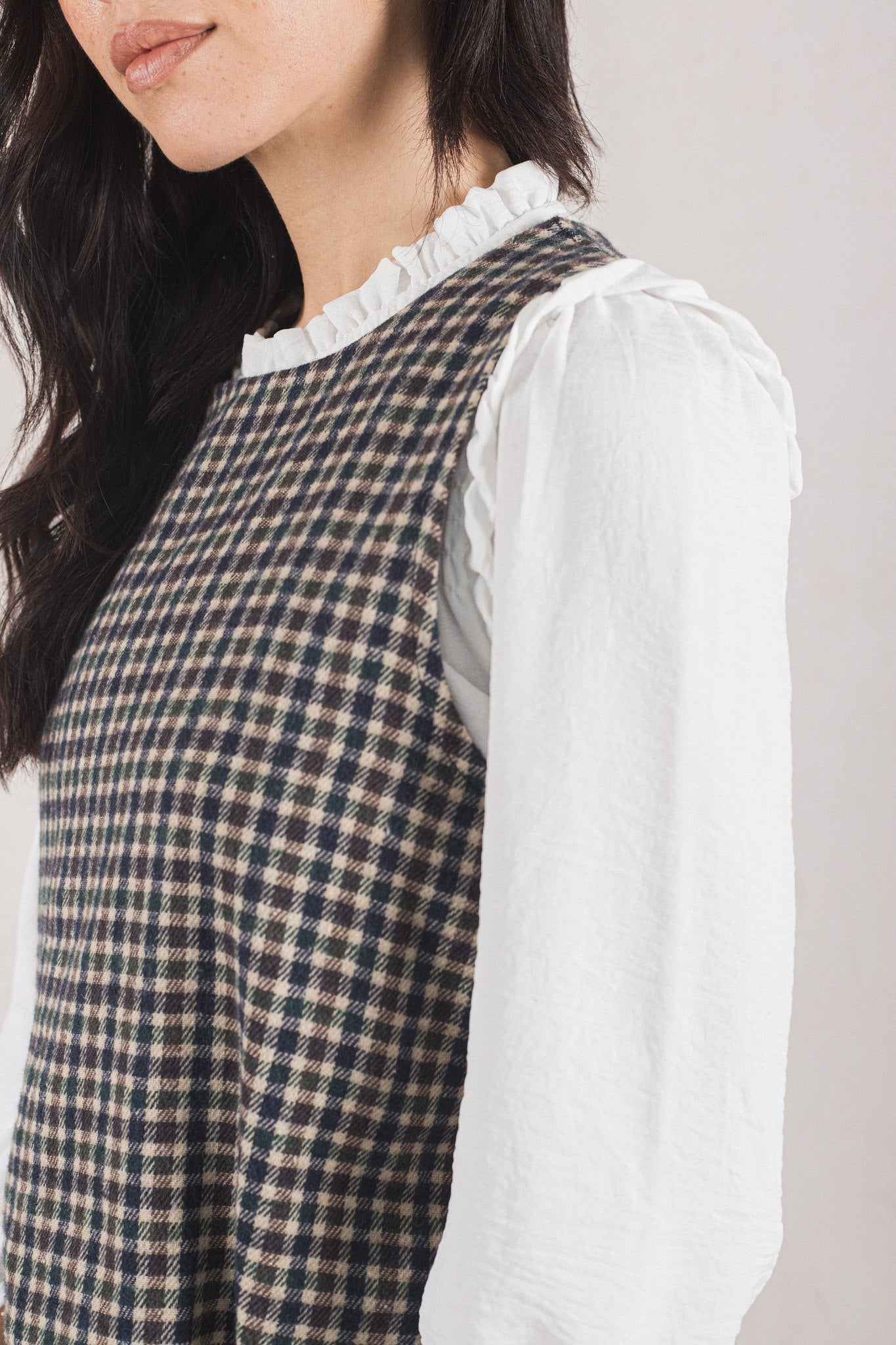 VICTORIA VEST // BLUE PLAID