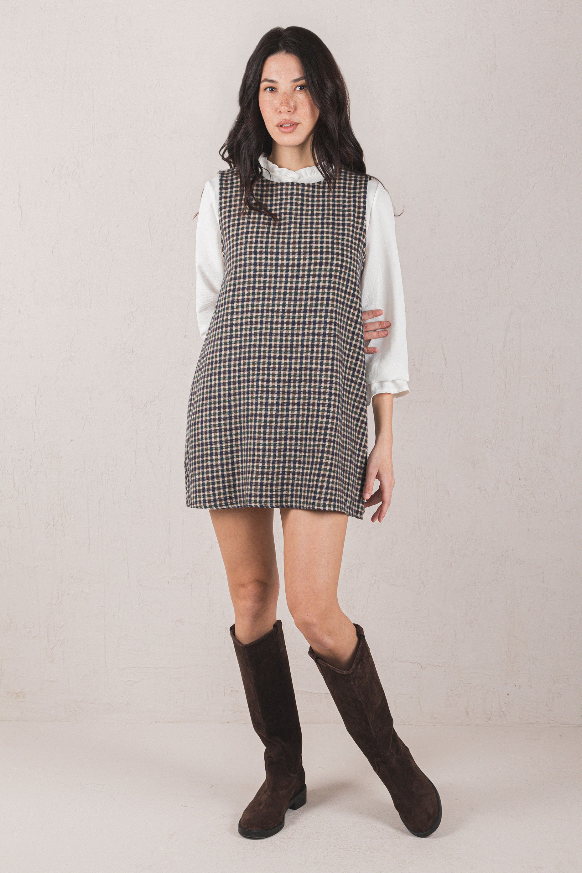 GALA DRESS // BLUE PLAID