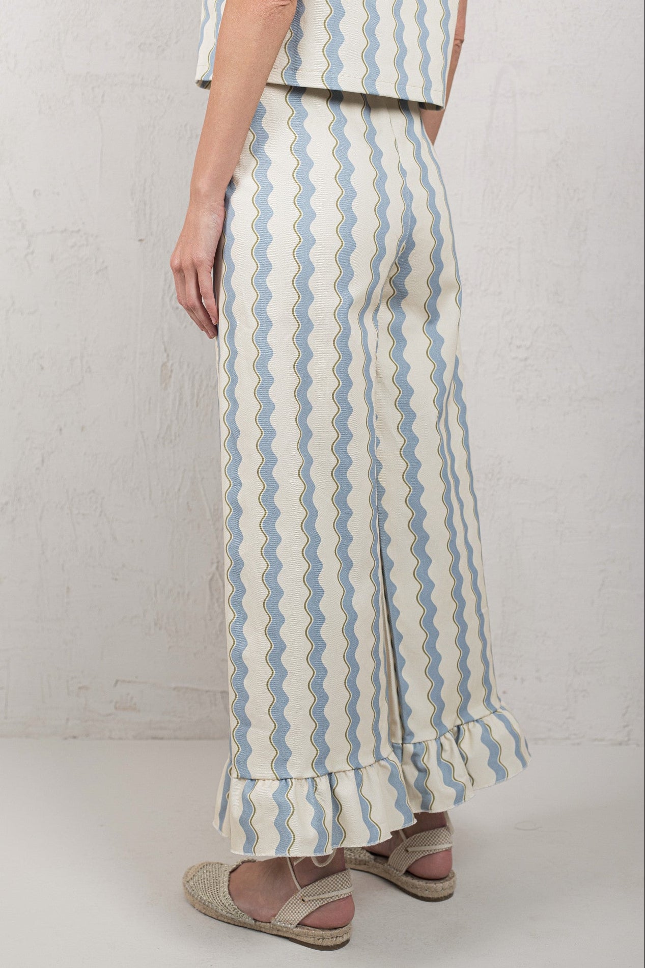 PANTALÓN CHLOE // OLAS AZUL CIELO