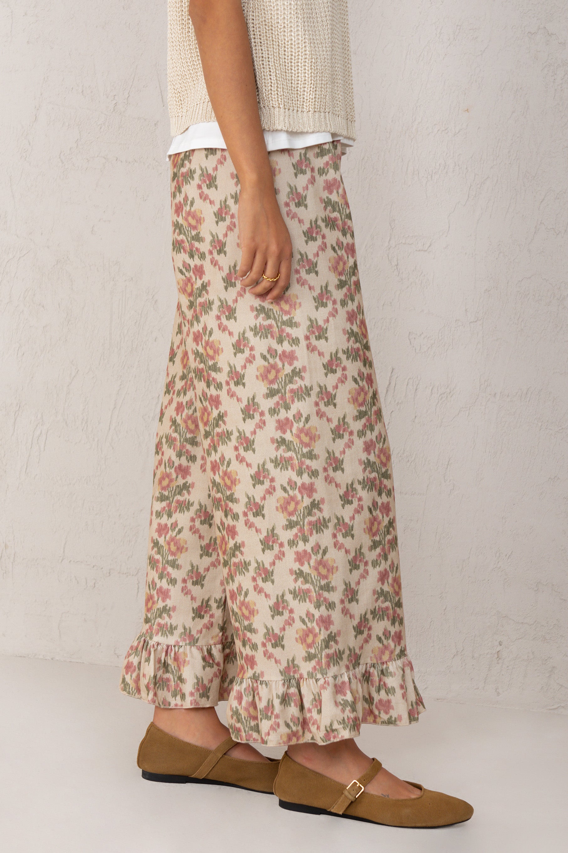 CHLOE PANTS // PINK FLOWERS