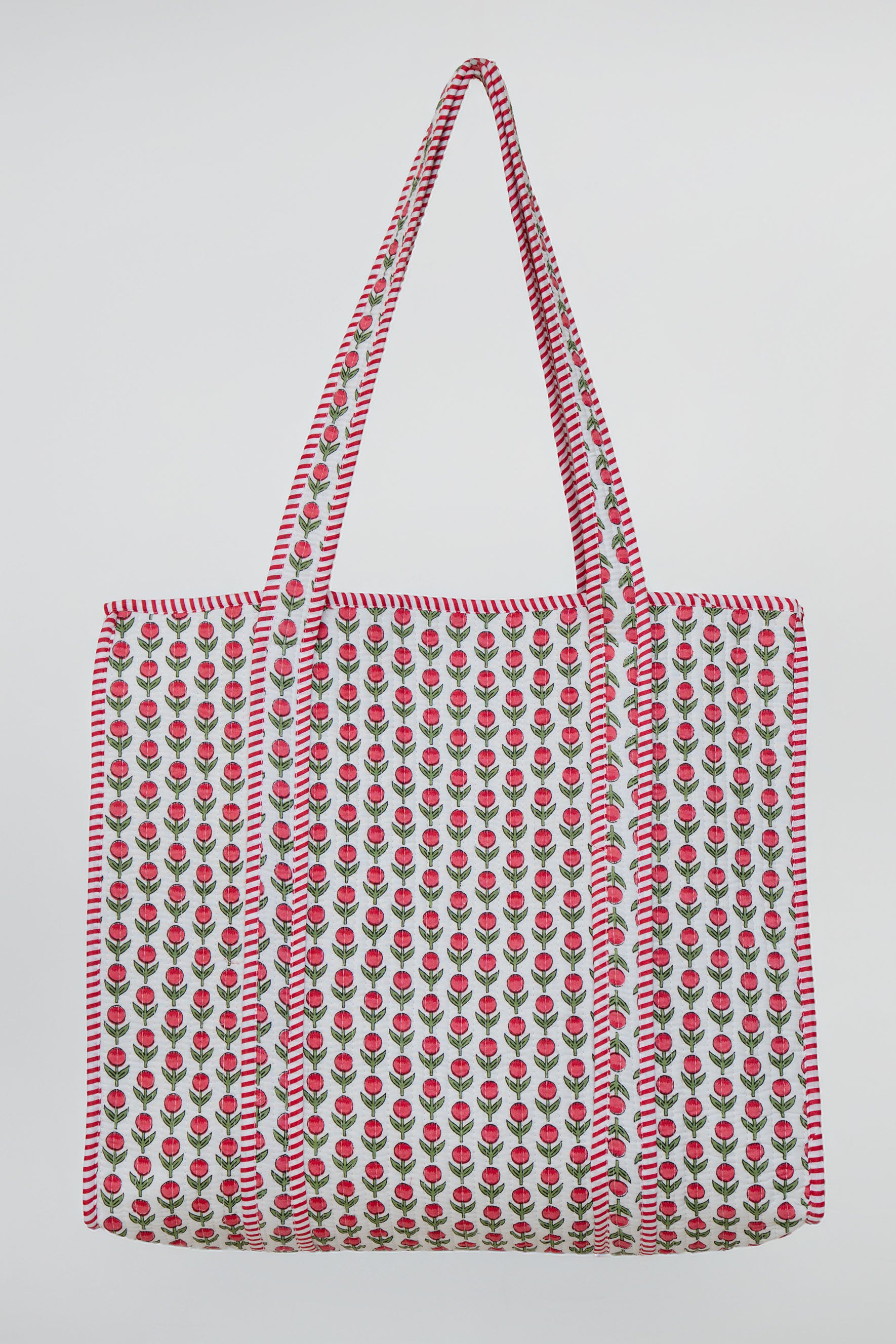 TOTE ETHNIC FLOWERS MINI // RED