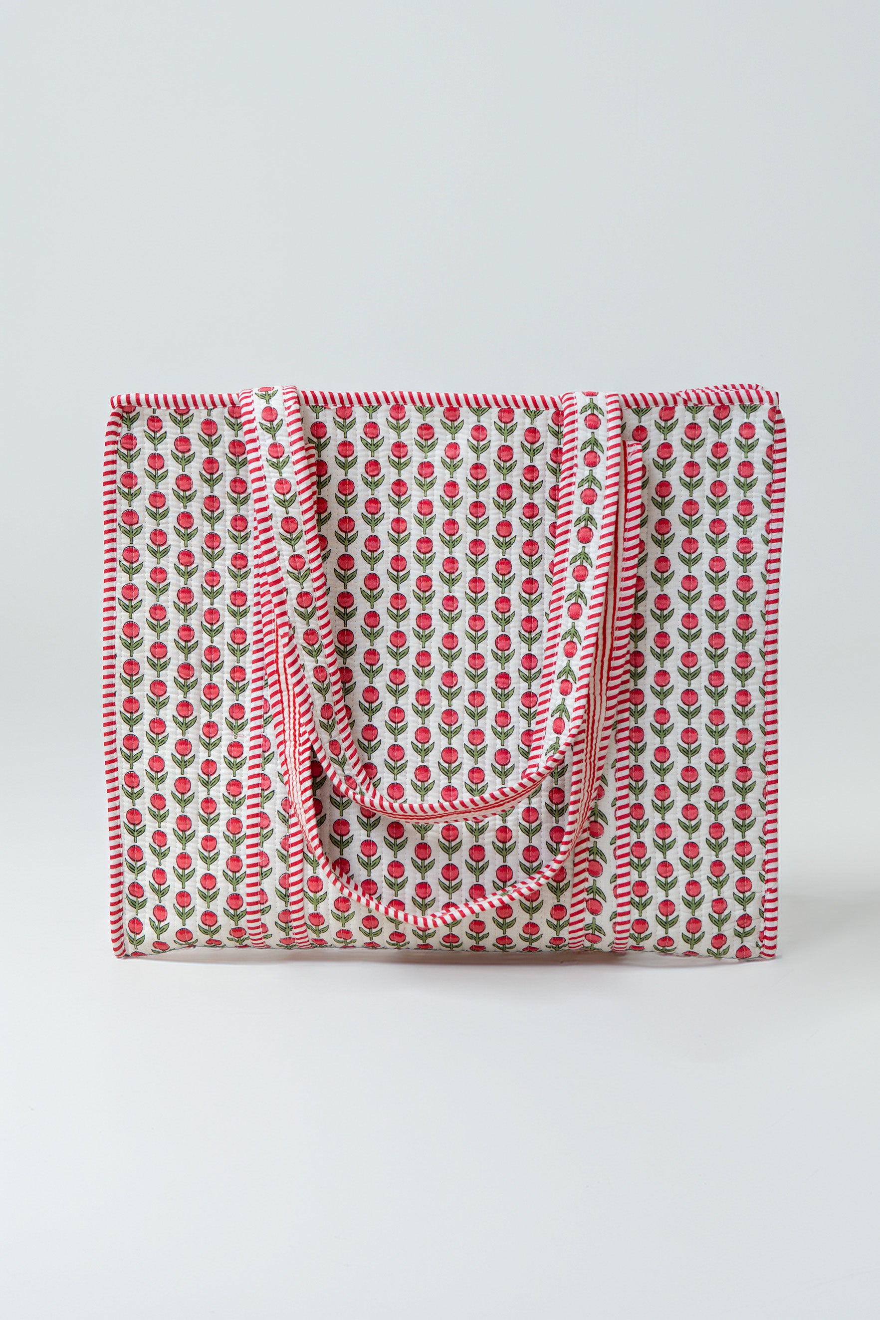 TOTE ETHNIC FLOWERS MINI // RED