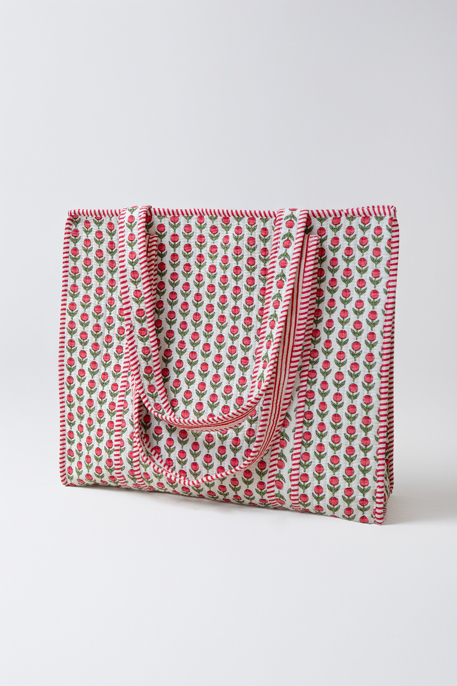 TOTE ETHNIC FLOWERS MINI // RED