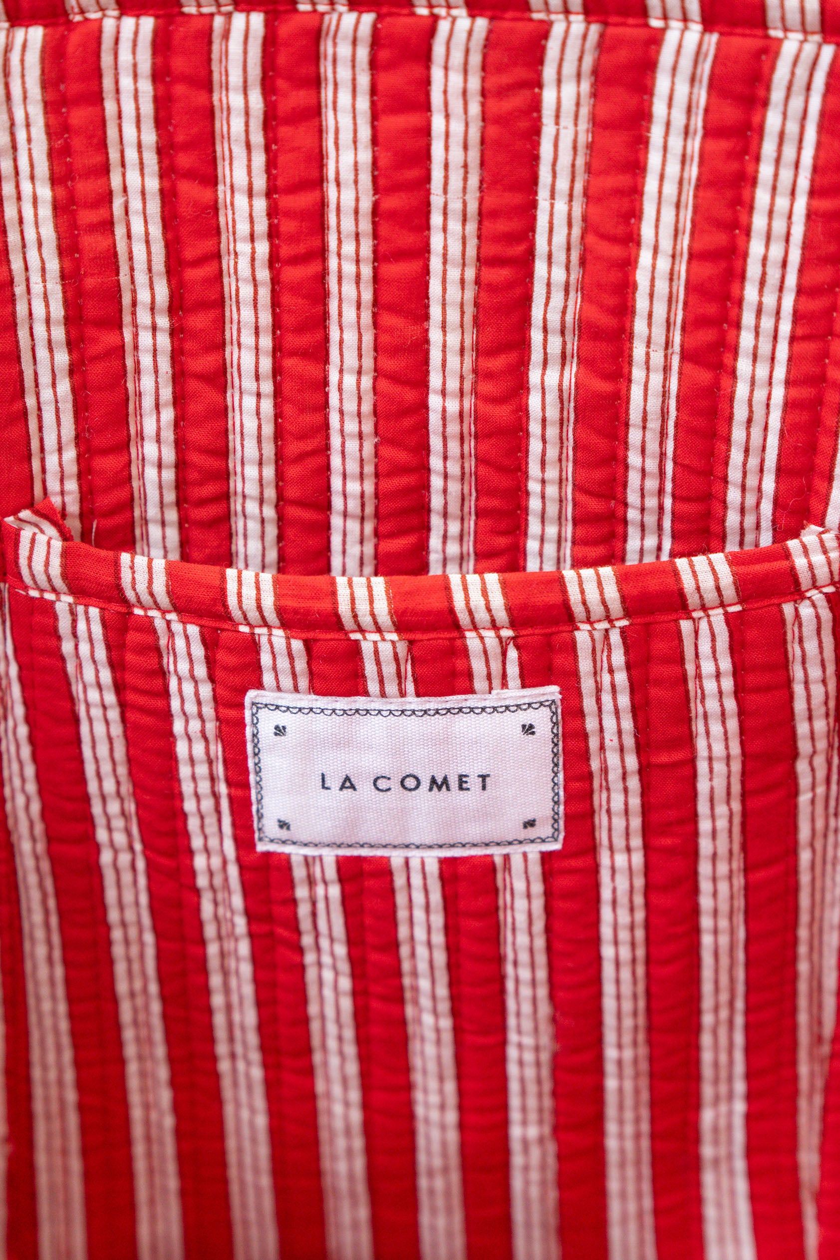 ETHNIC FLOWERS TOTE BAG // RED
