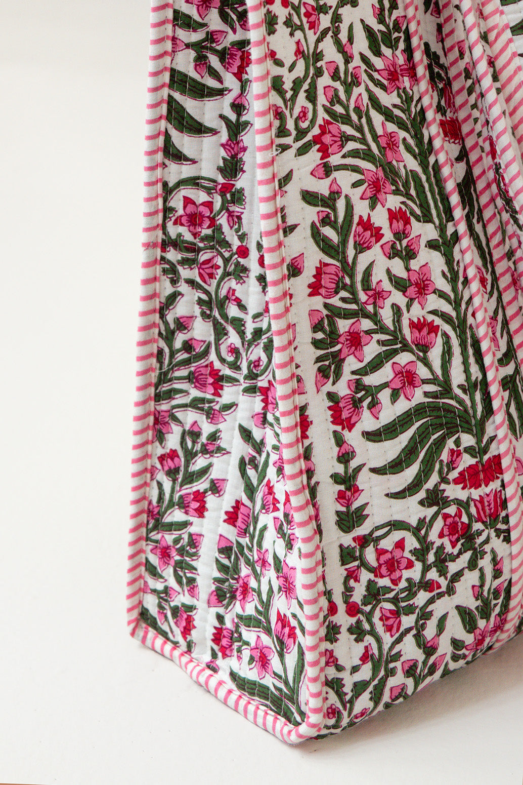 ETHNIC FLOWER TOTE BAG // PINK