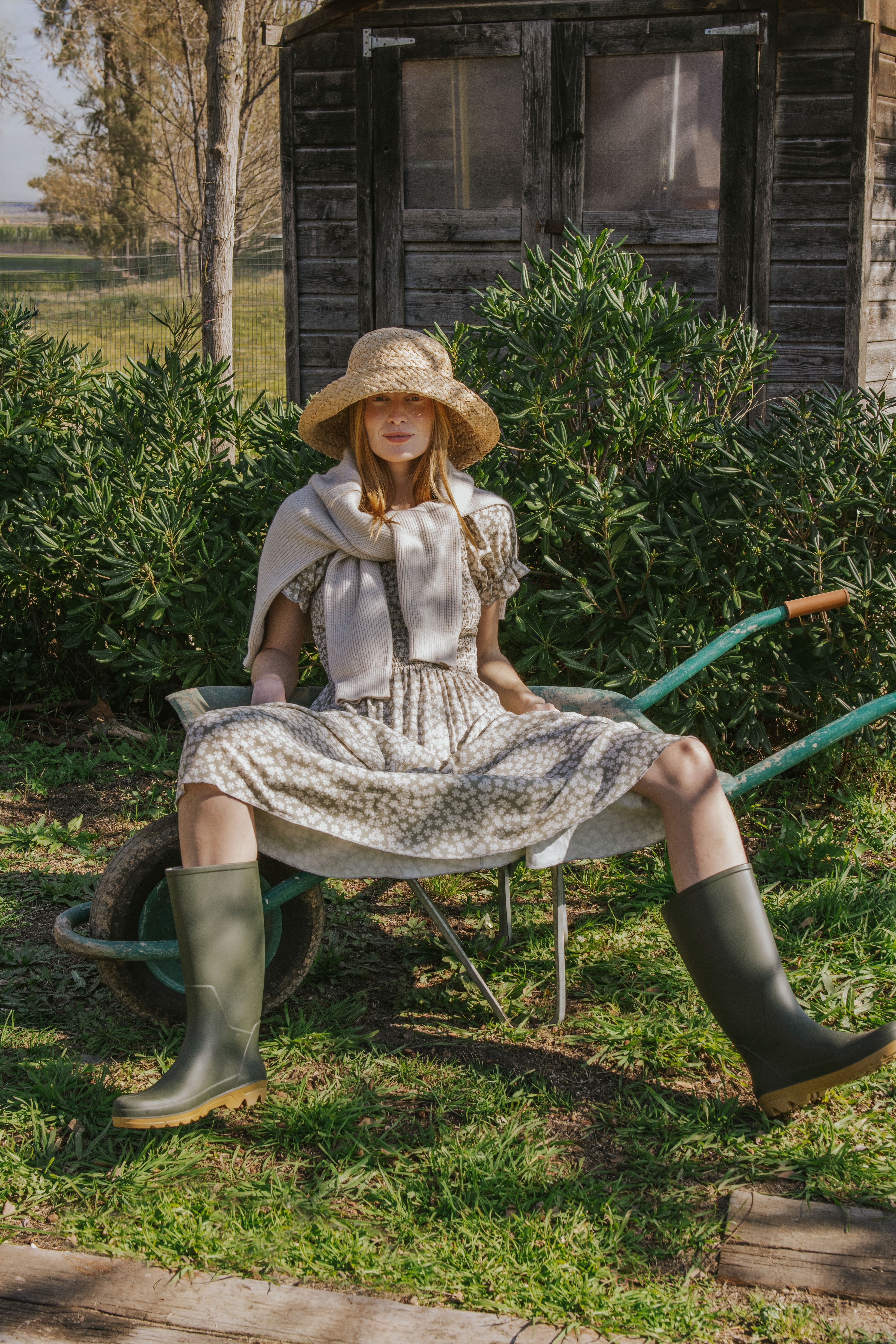 VESTIDO CLARA // FLORES MINI VERDE