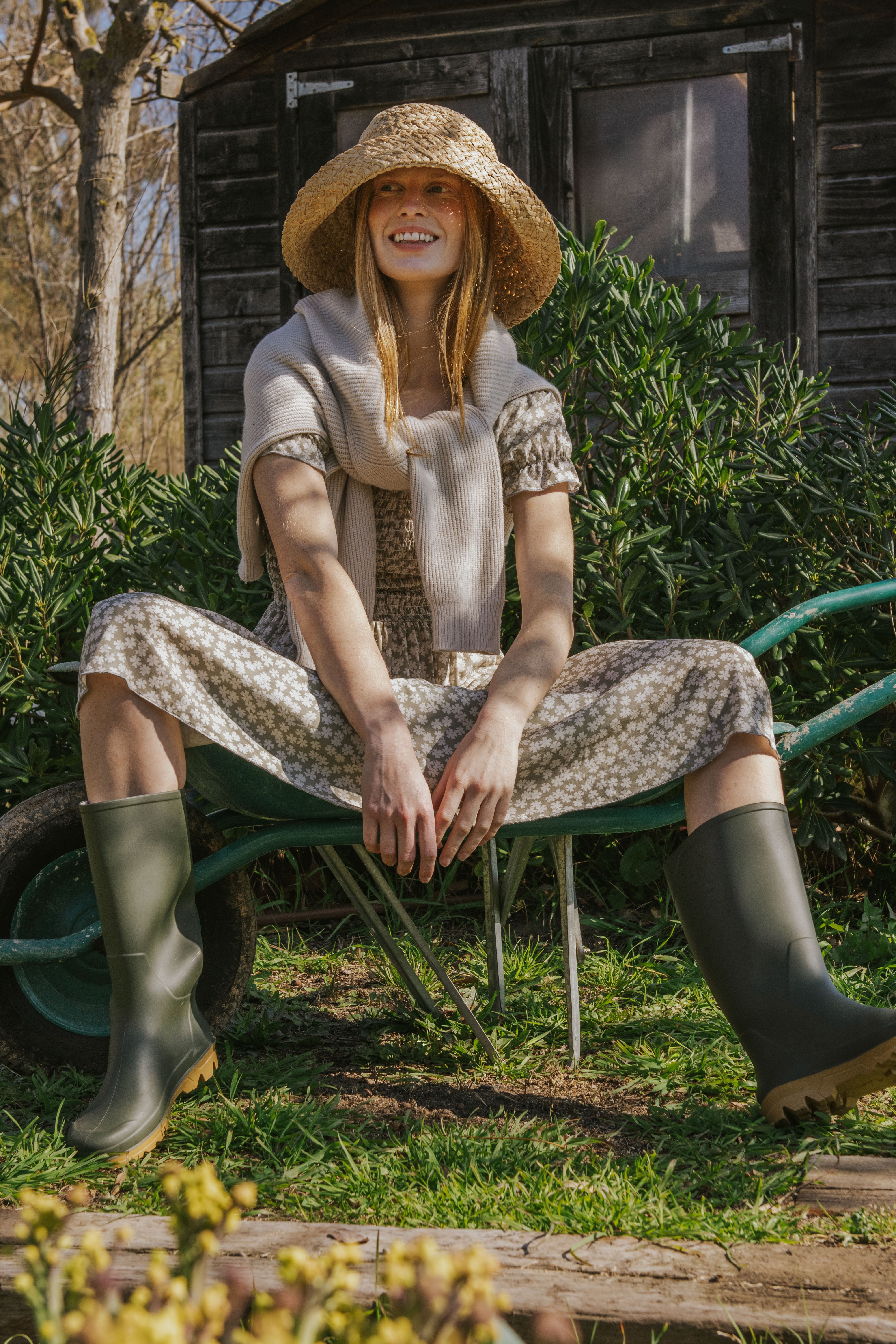 VESTIDO CLARA // FLORES MINI VERDE