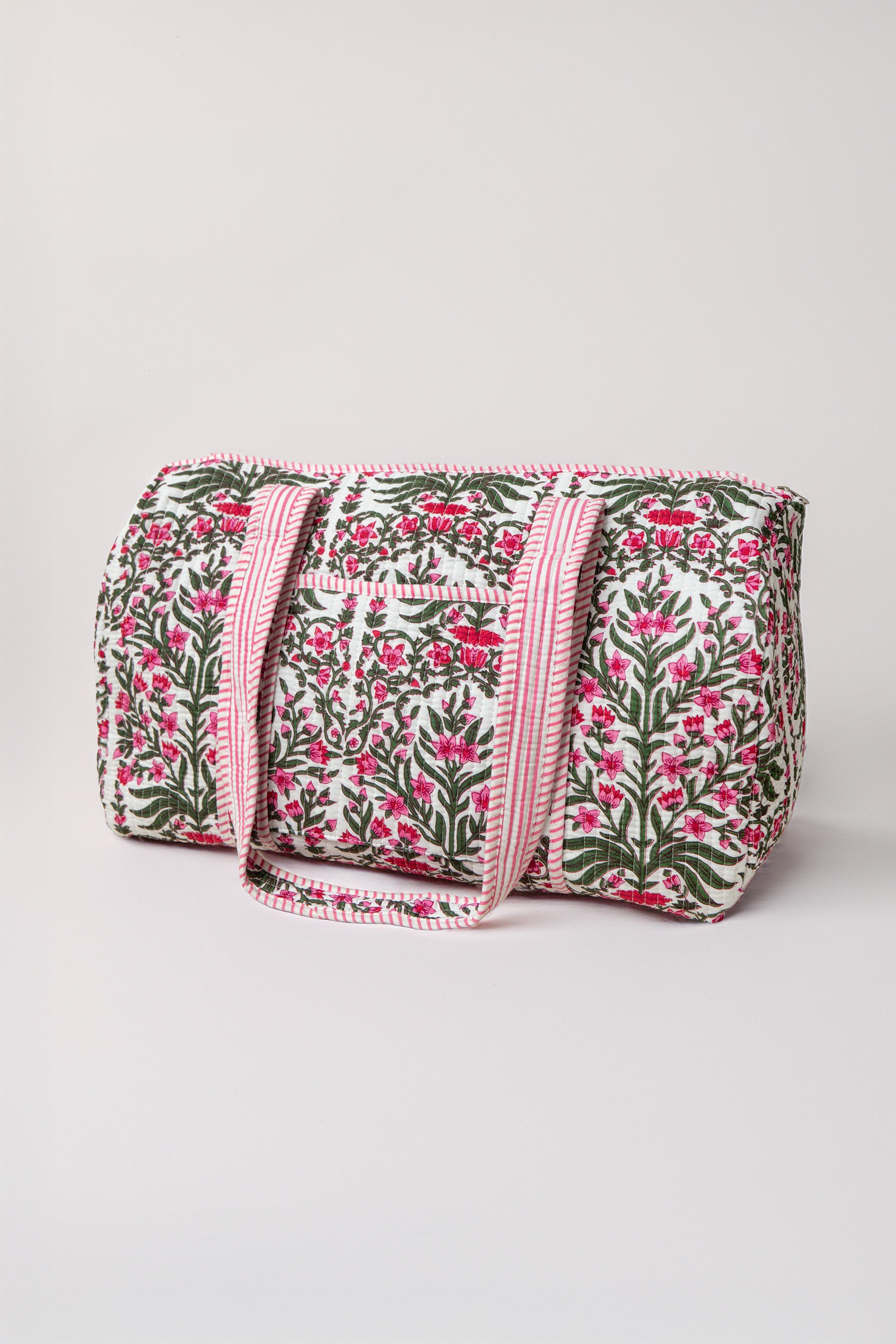 PINK FLOWERS SPORTS BAG