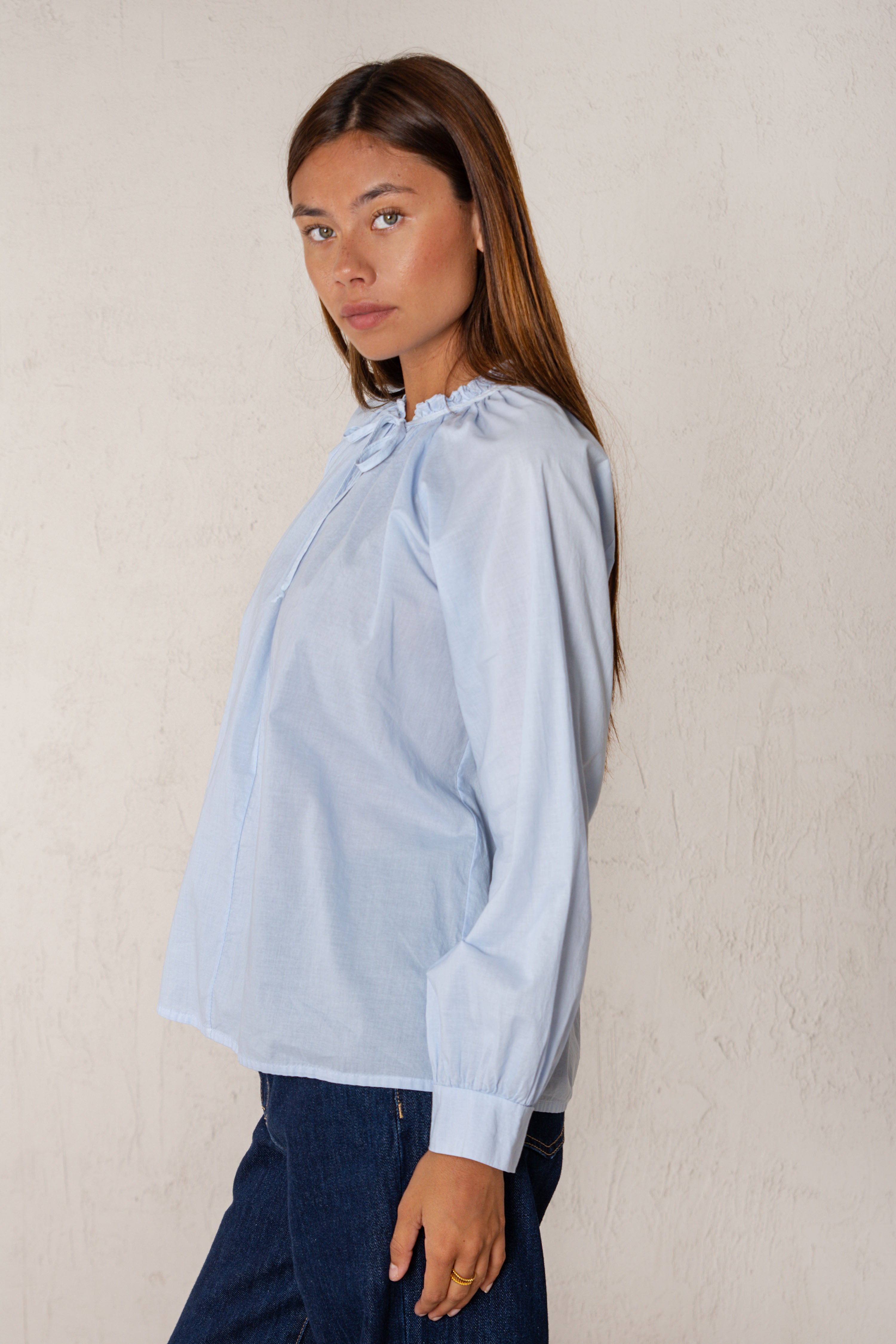 CAMISA CLEMENTINA // AZUL CIELO