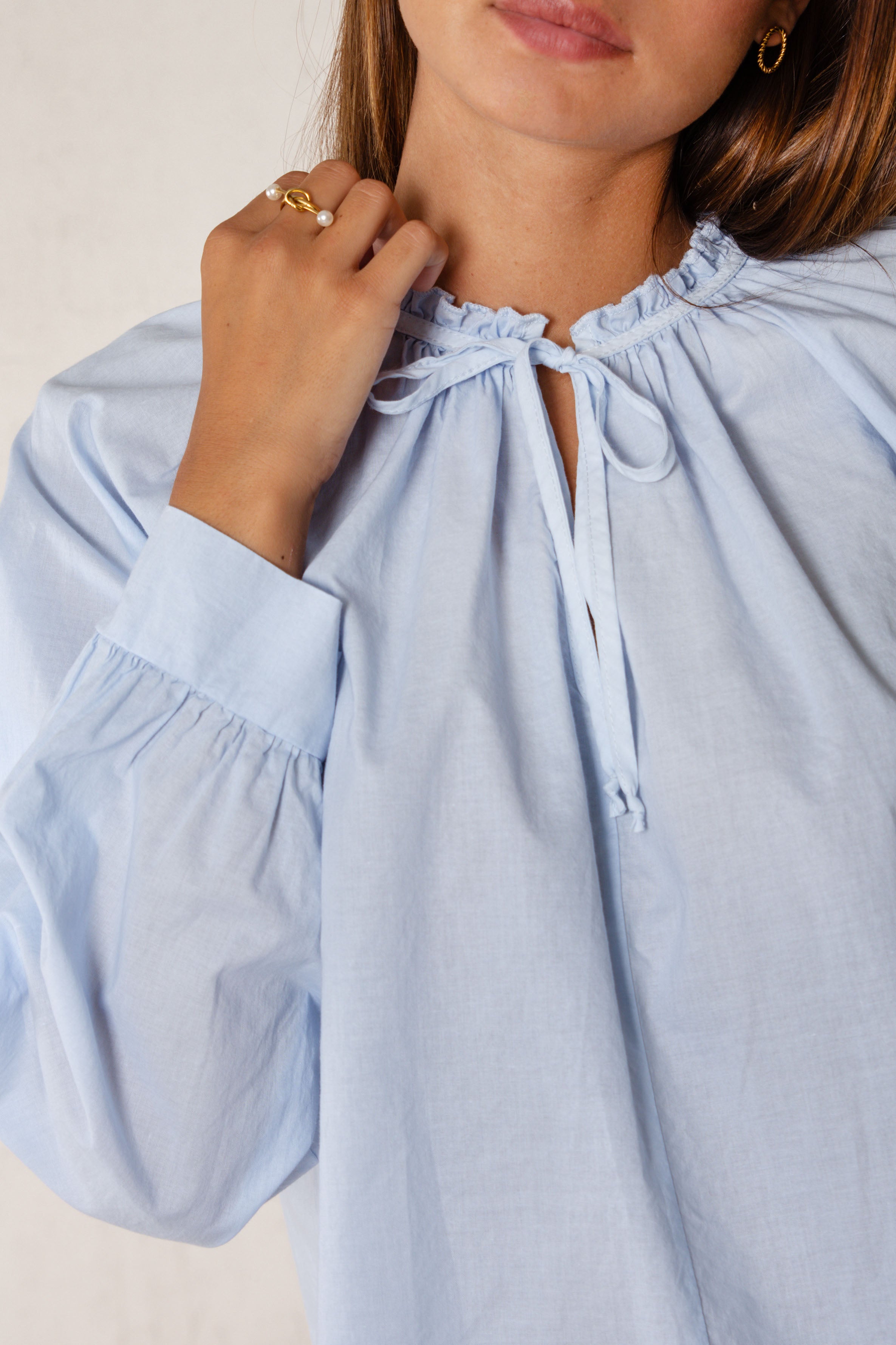 CAMISA CLEMENTINA // AZUL CIELO