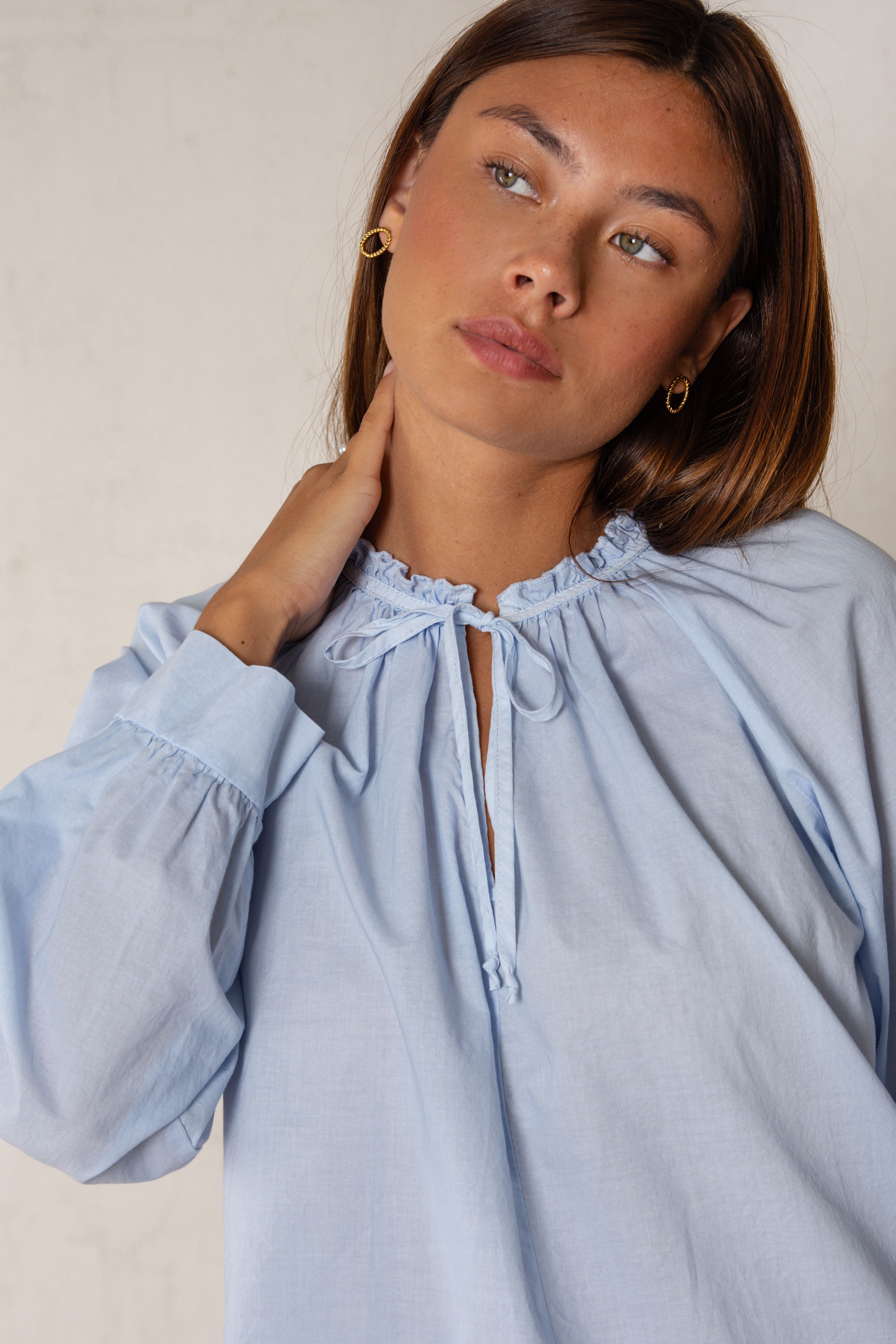 CAMISA CLEMENTINA // AZUL CIELO