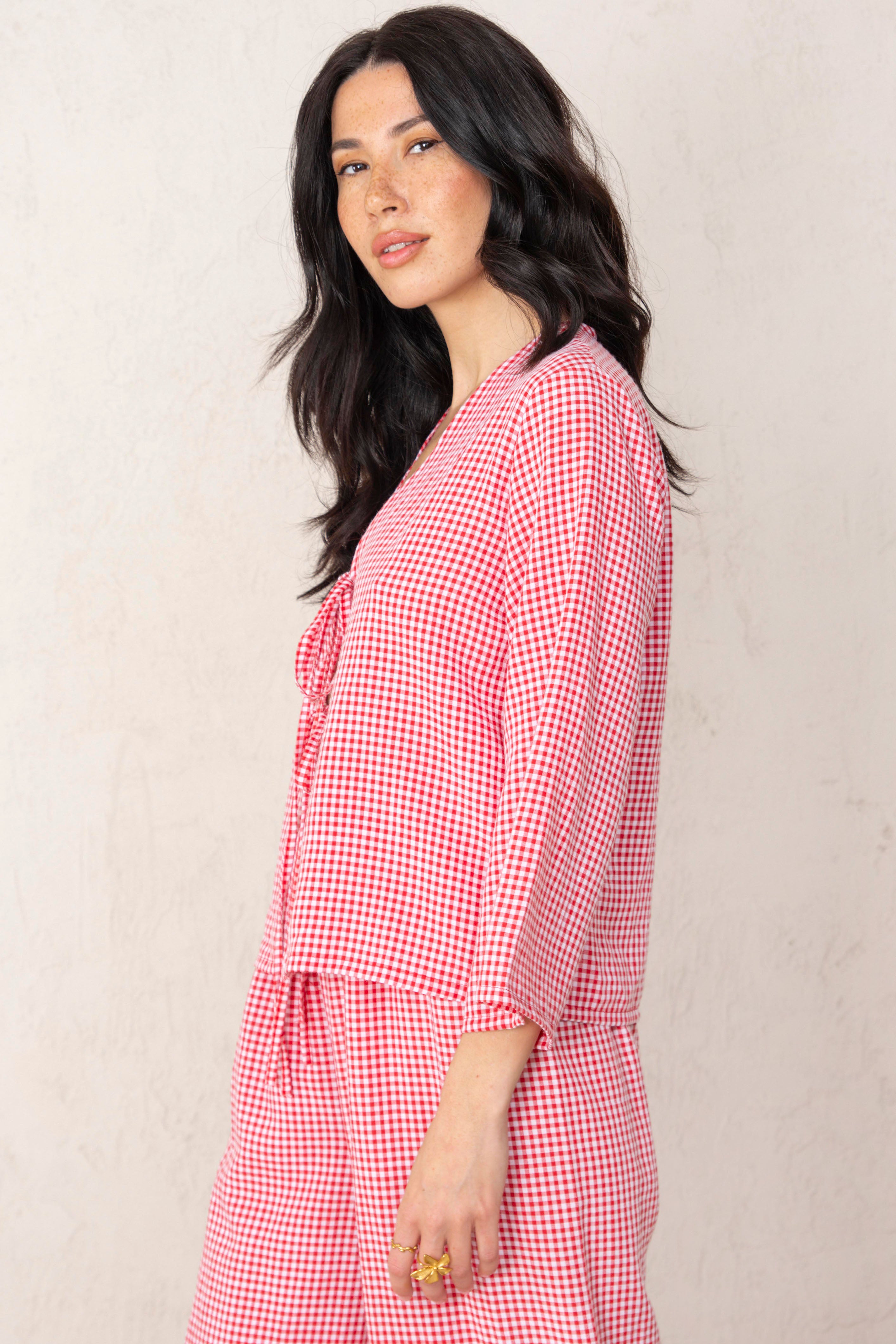 CAMISA ELENA // VICHÍ ROJO