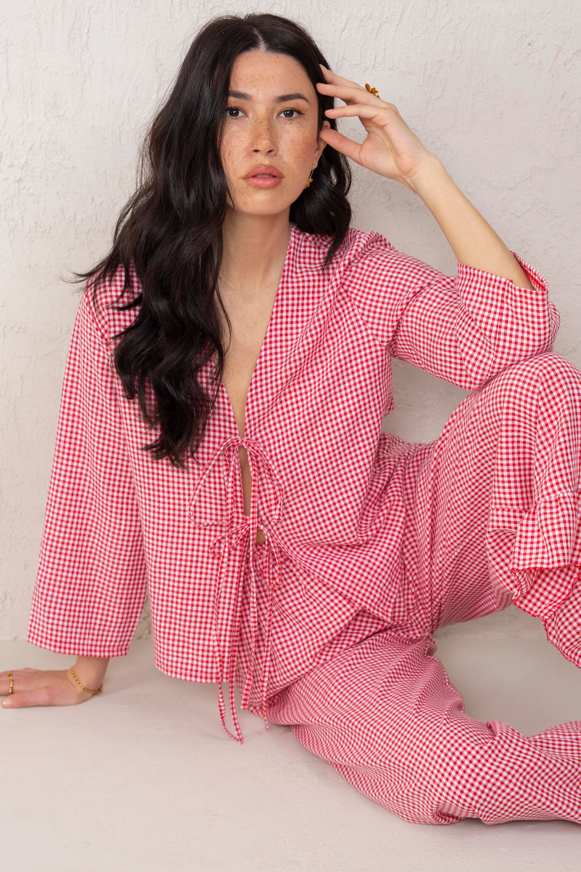 CAMISA ELENA // VICHÍ ROJO