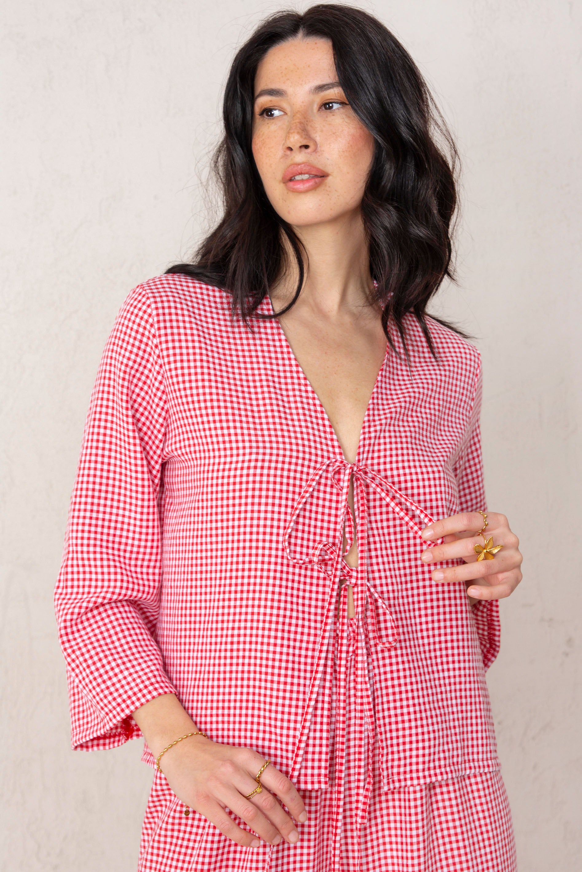 CAMISA ELENA // VICHÍ ROJO