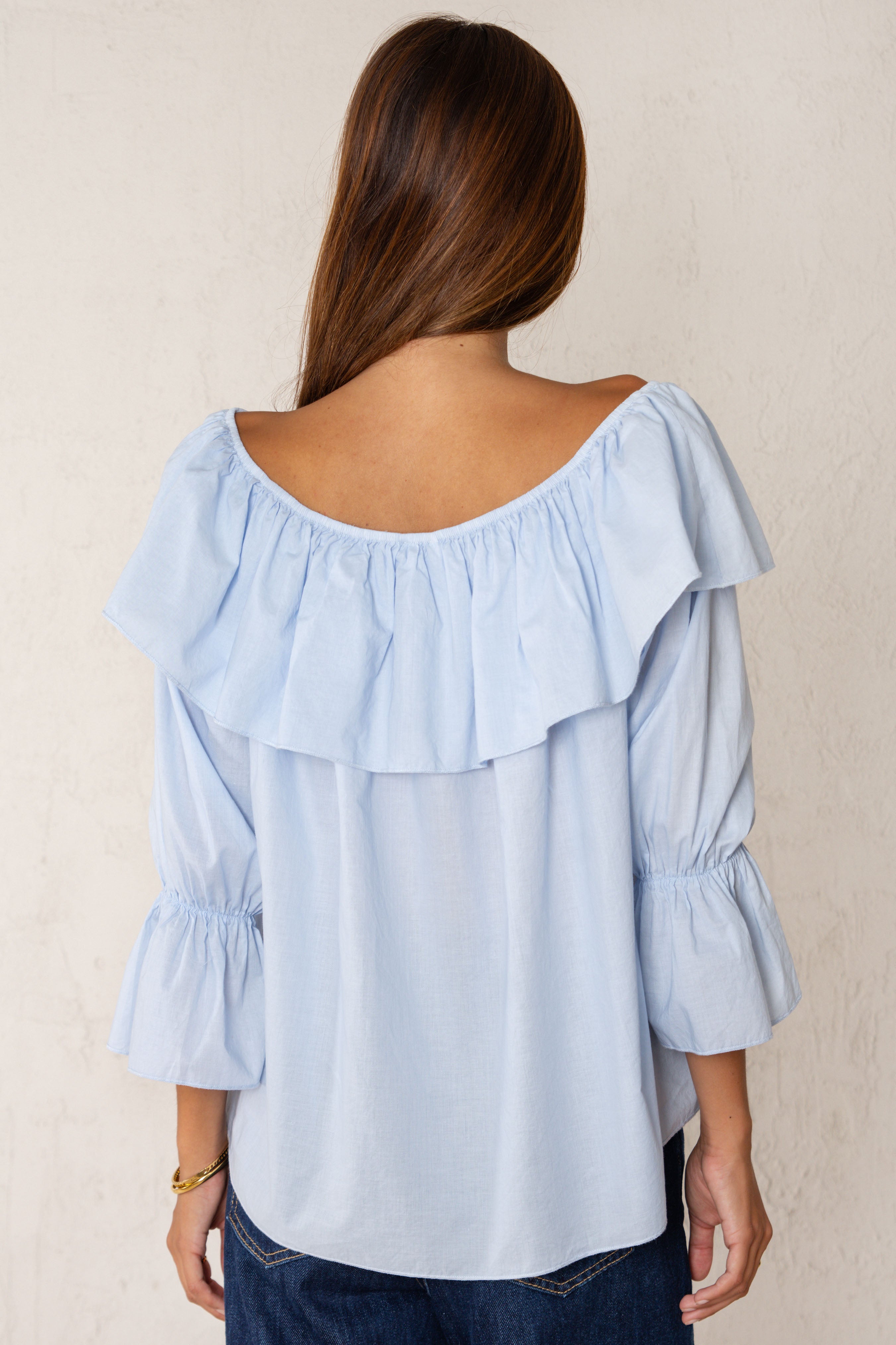 CAMISA OLIMPIA // AZUL CIELO