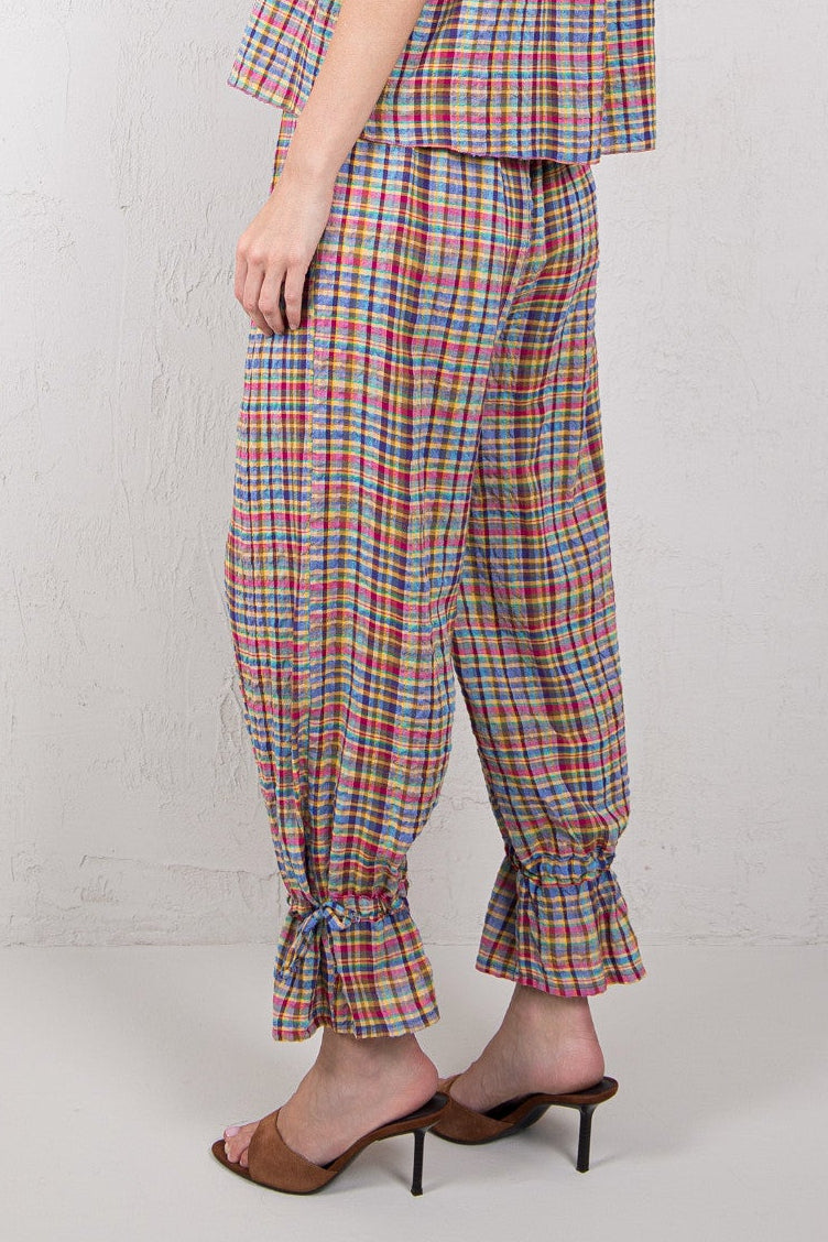 PANTALÓN ALICIA // TARTÁN MULTICOLOR