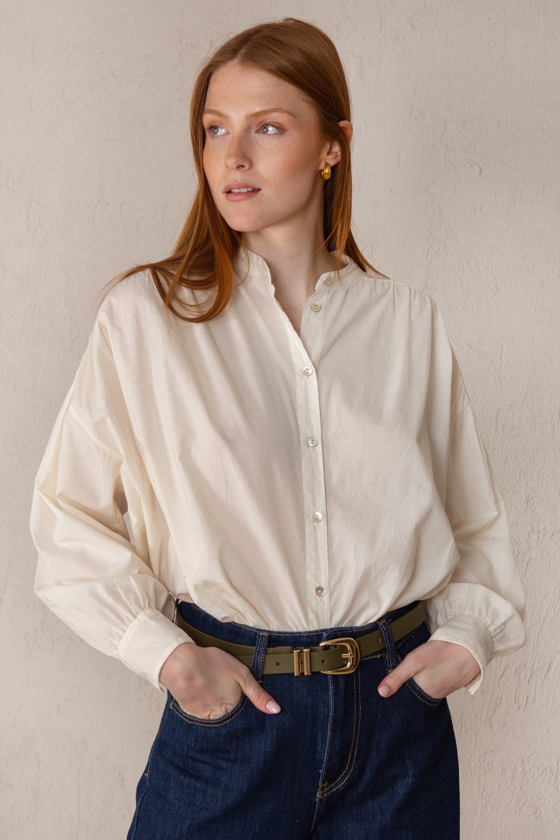 BRUNELLA SHIRT // ECRU