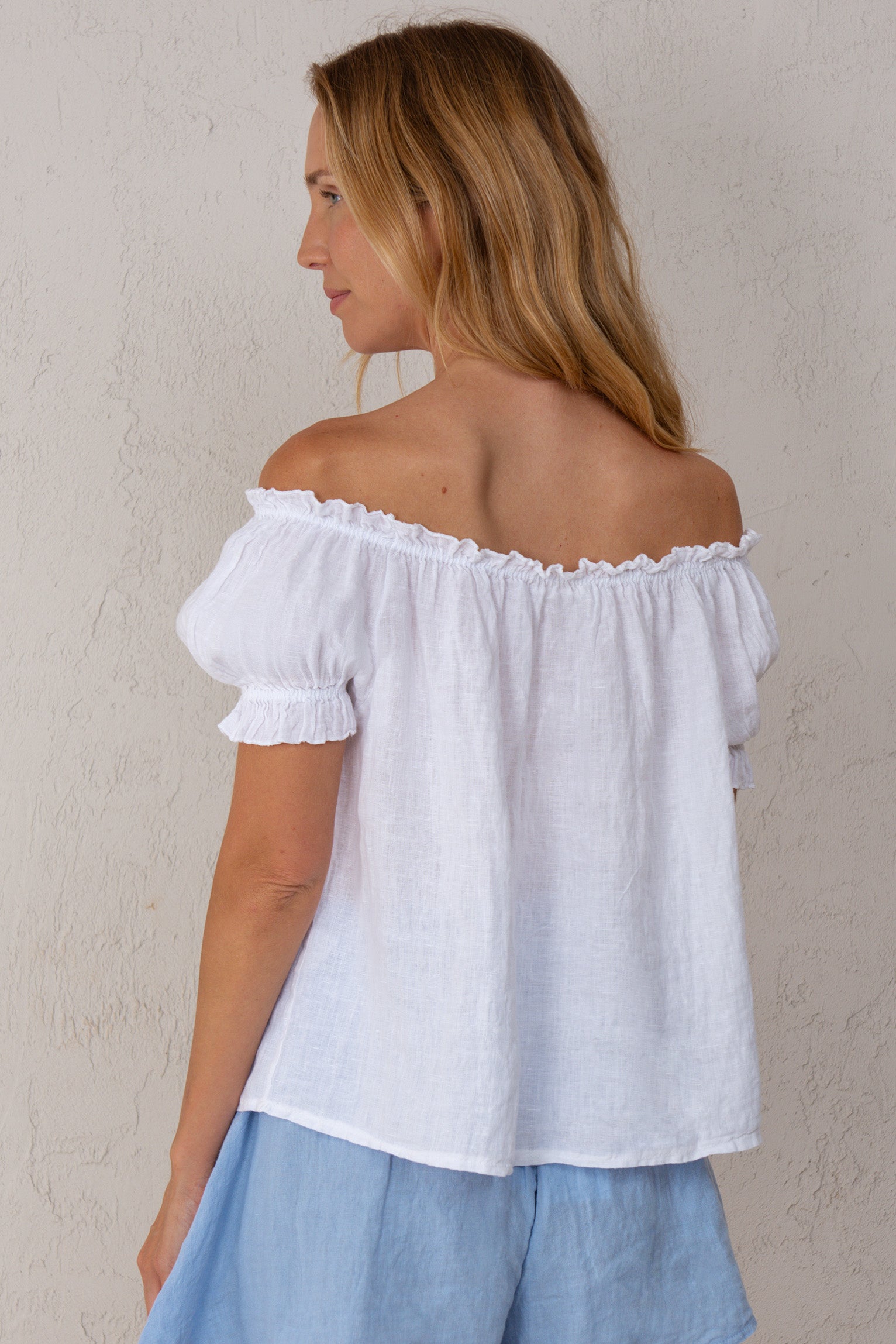 CAMISA CLAUDIA // LINO BLANCO // ON DEMAND