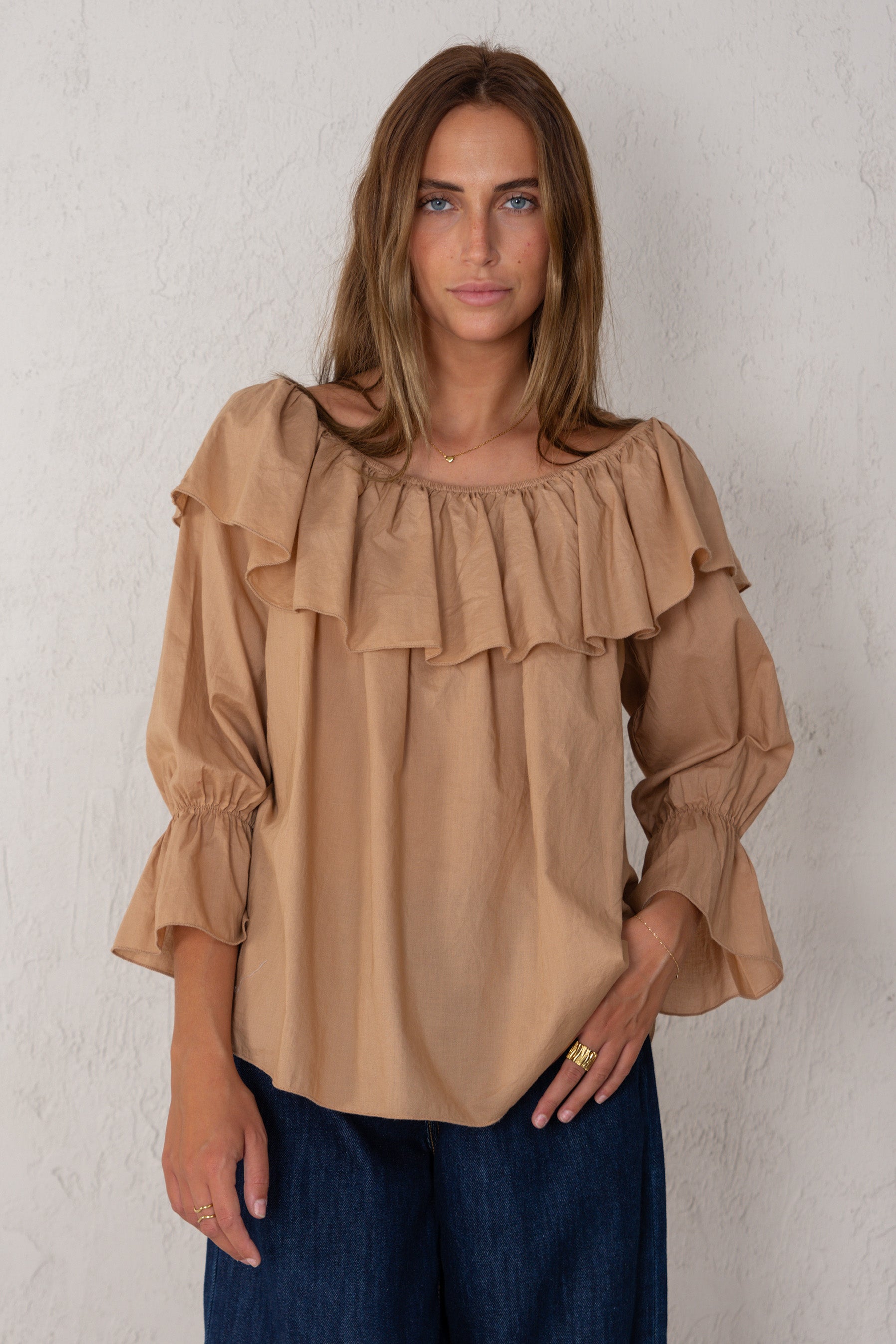 CAMISA OLIMPIA // TEJA CLARO