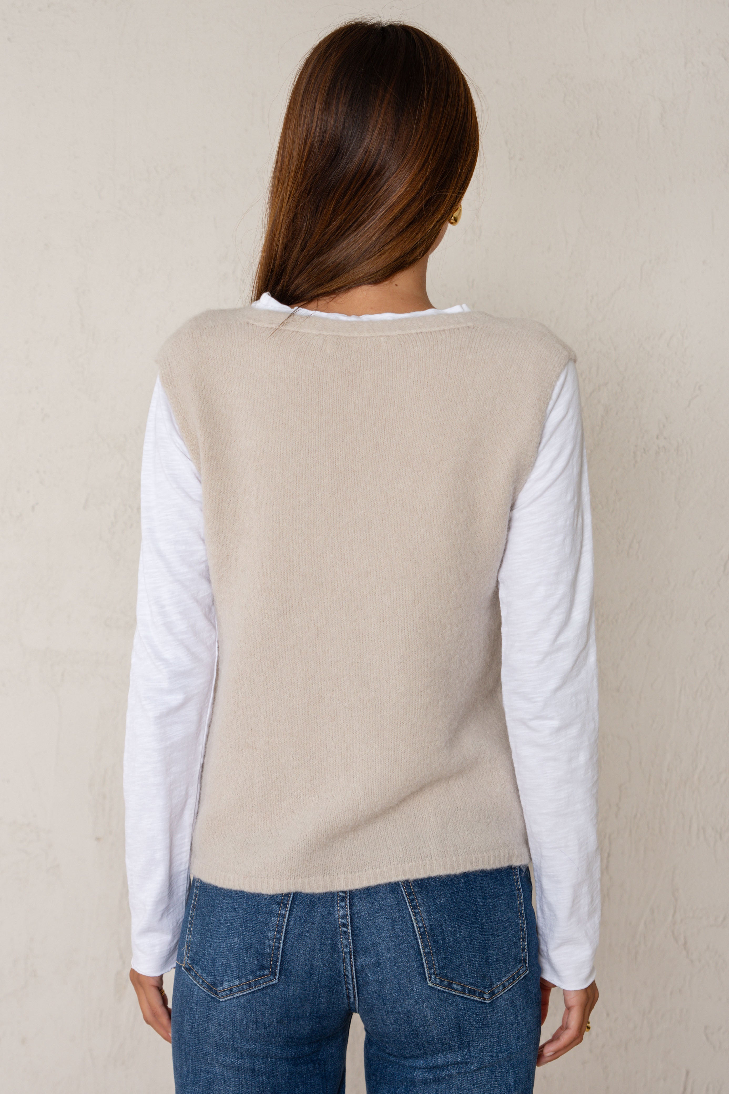 CHALECO CLARA // BEIGE