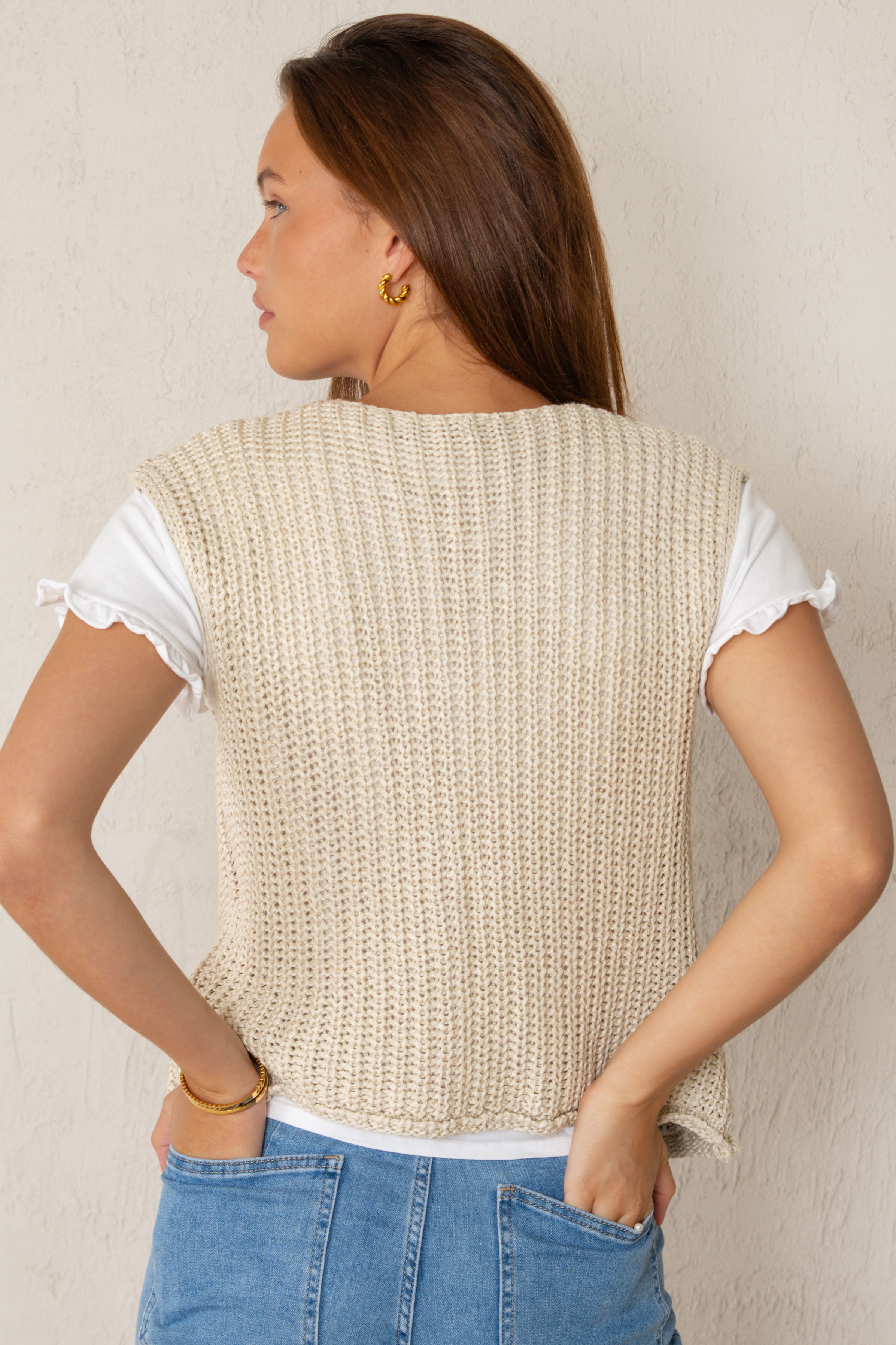 CHALECO LOLA // BEIGE