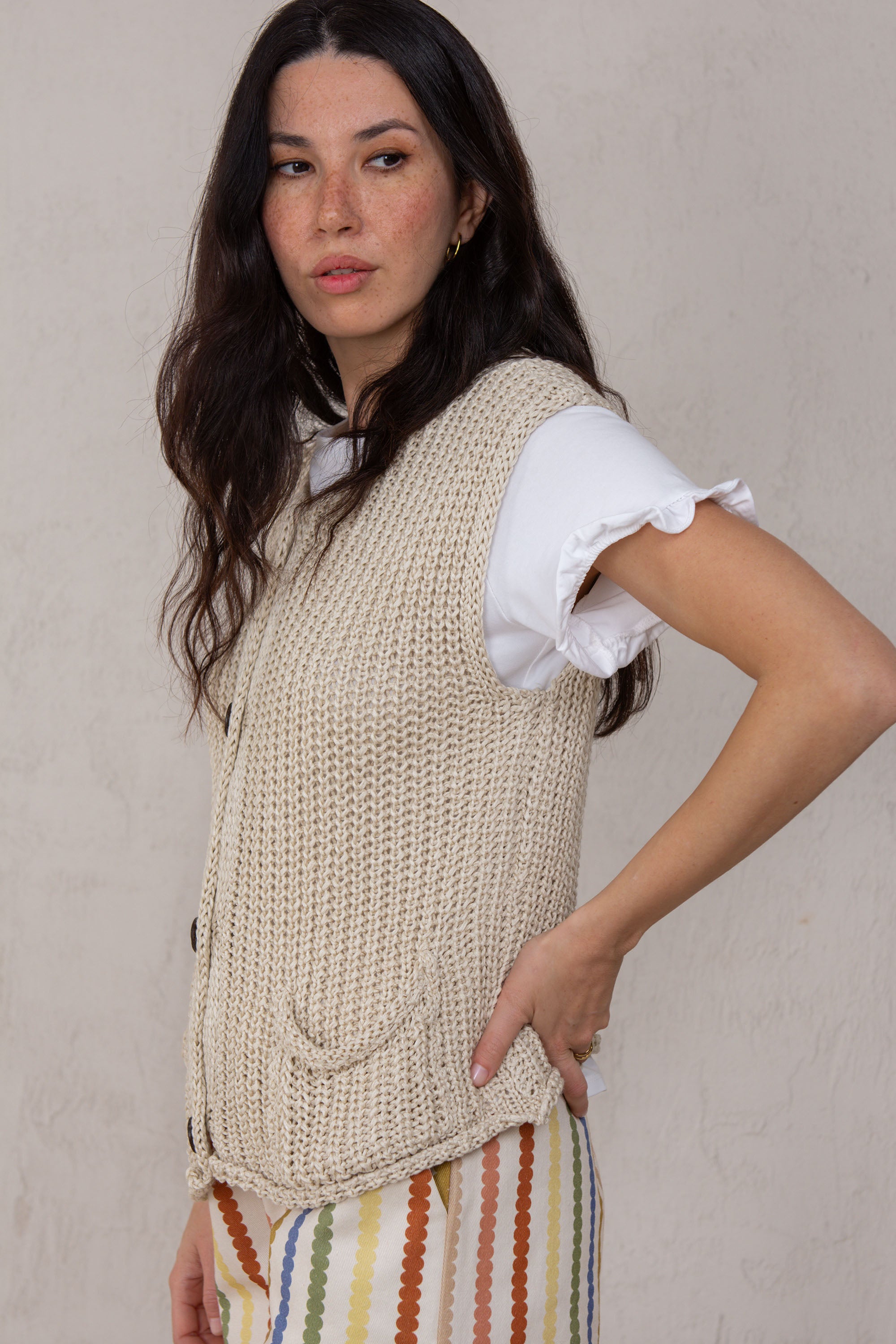CHALECO LOLA // BEIGE