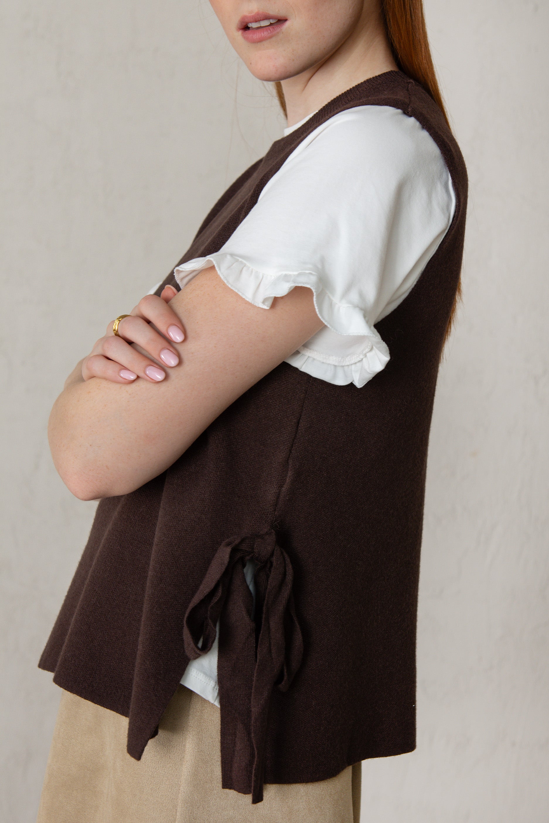 CHALECO JULIETA // MARRÓN