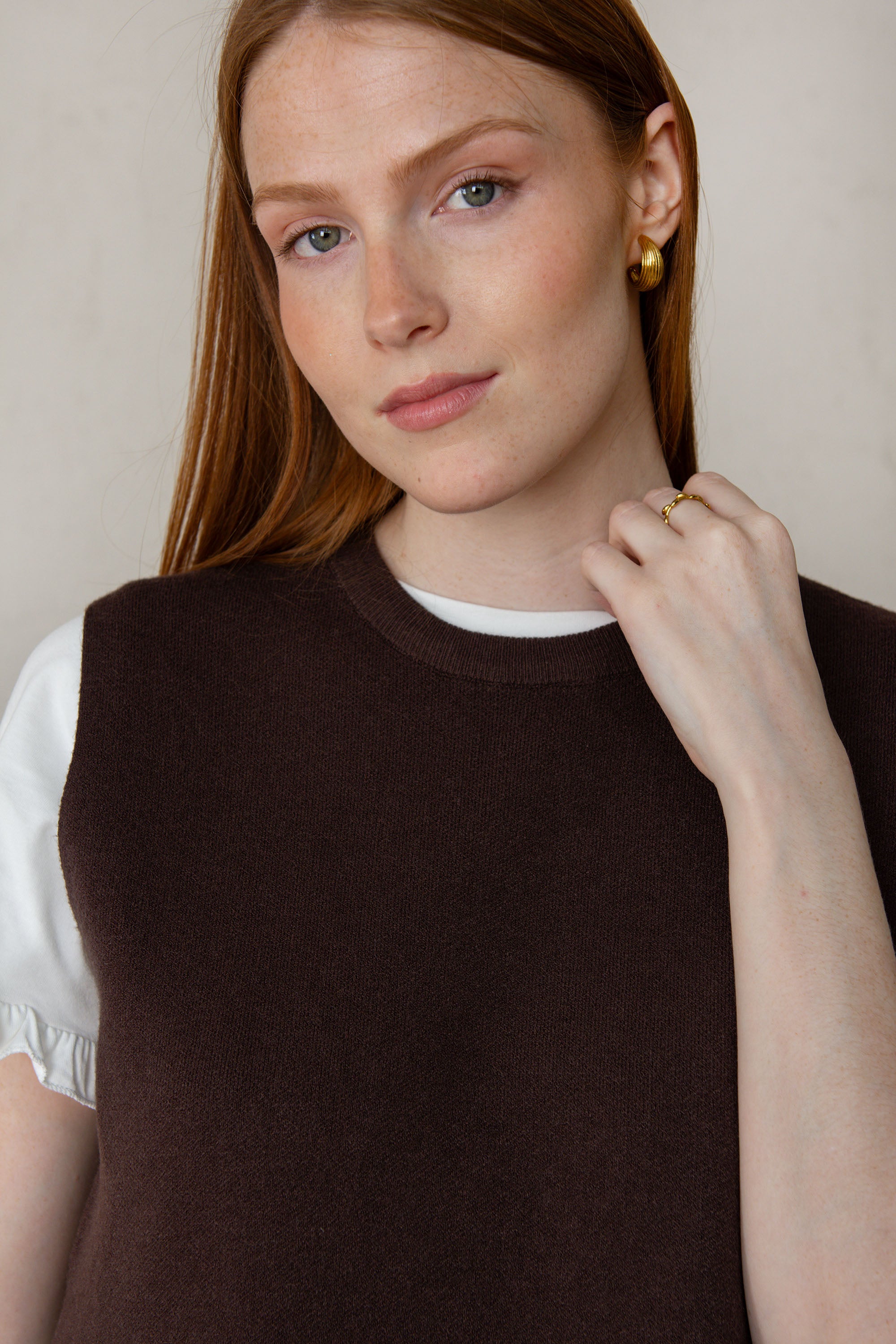 CHALECO JULIETA // MARRÓN