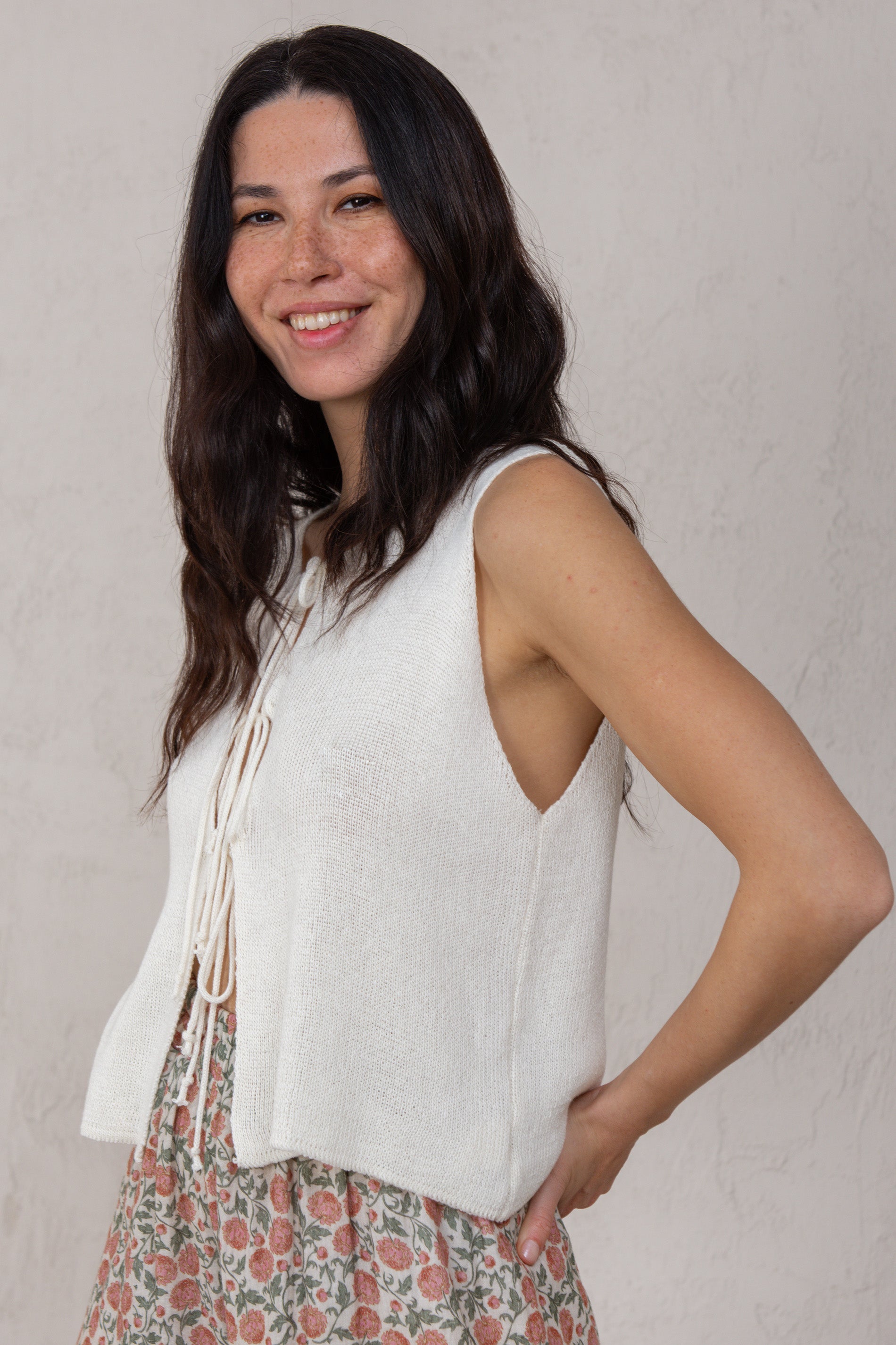 MARÍA VEST // ECRU