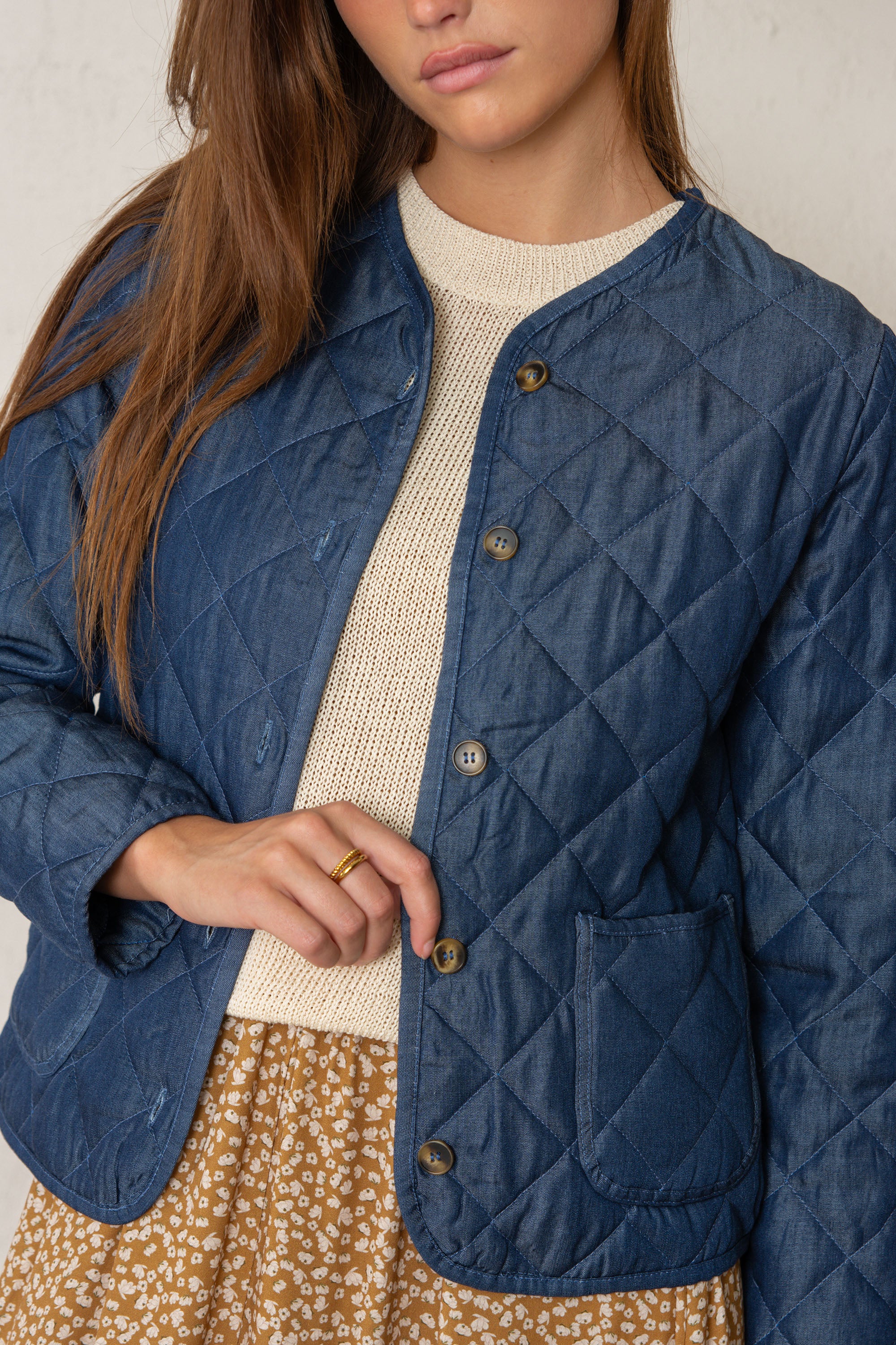 CHAQUETA DANIELA // DENIM OSCURO