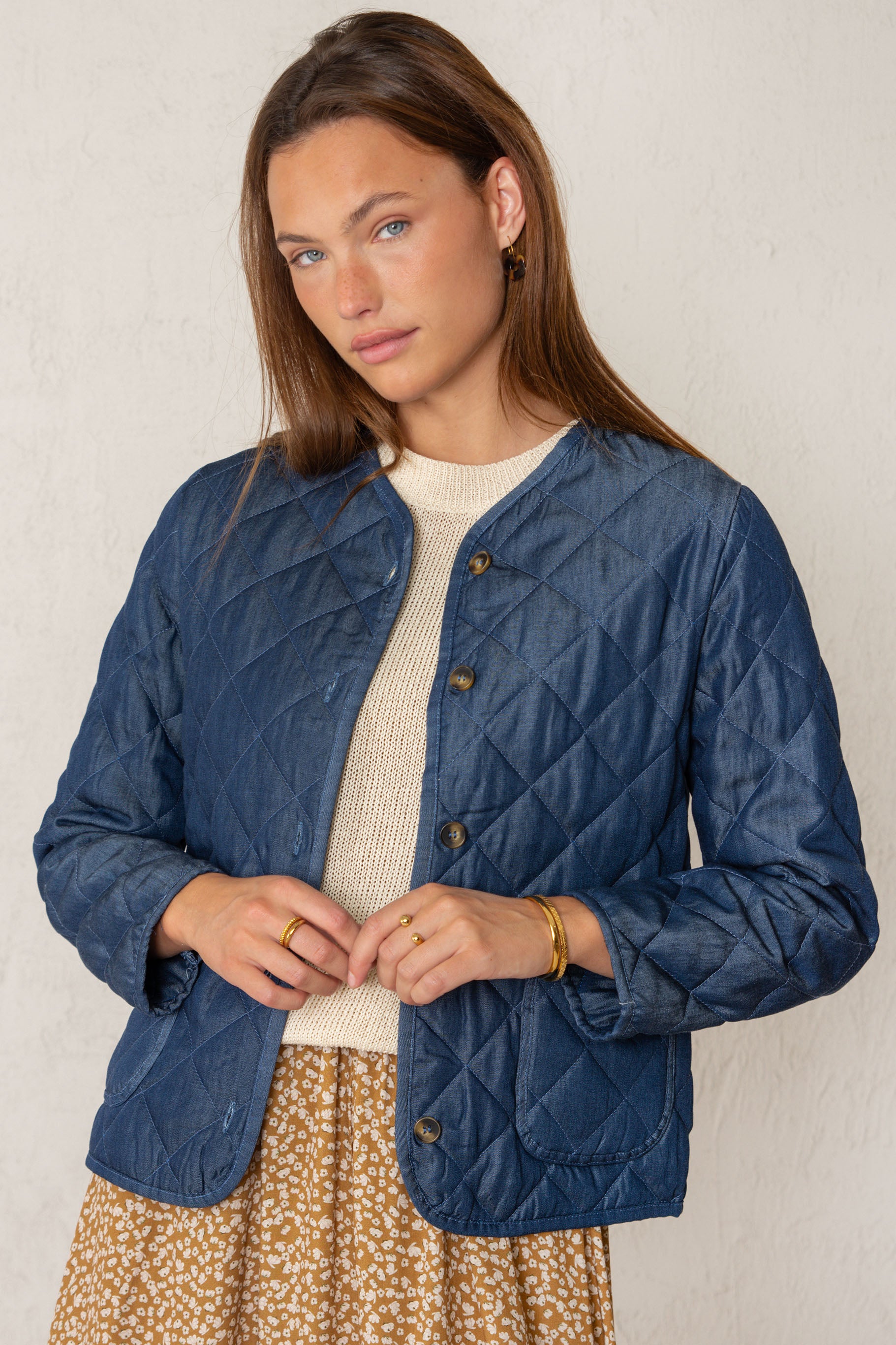 CHAQUETA DANIELA // DENIM OSCURO