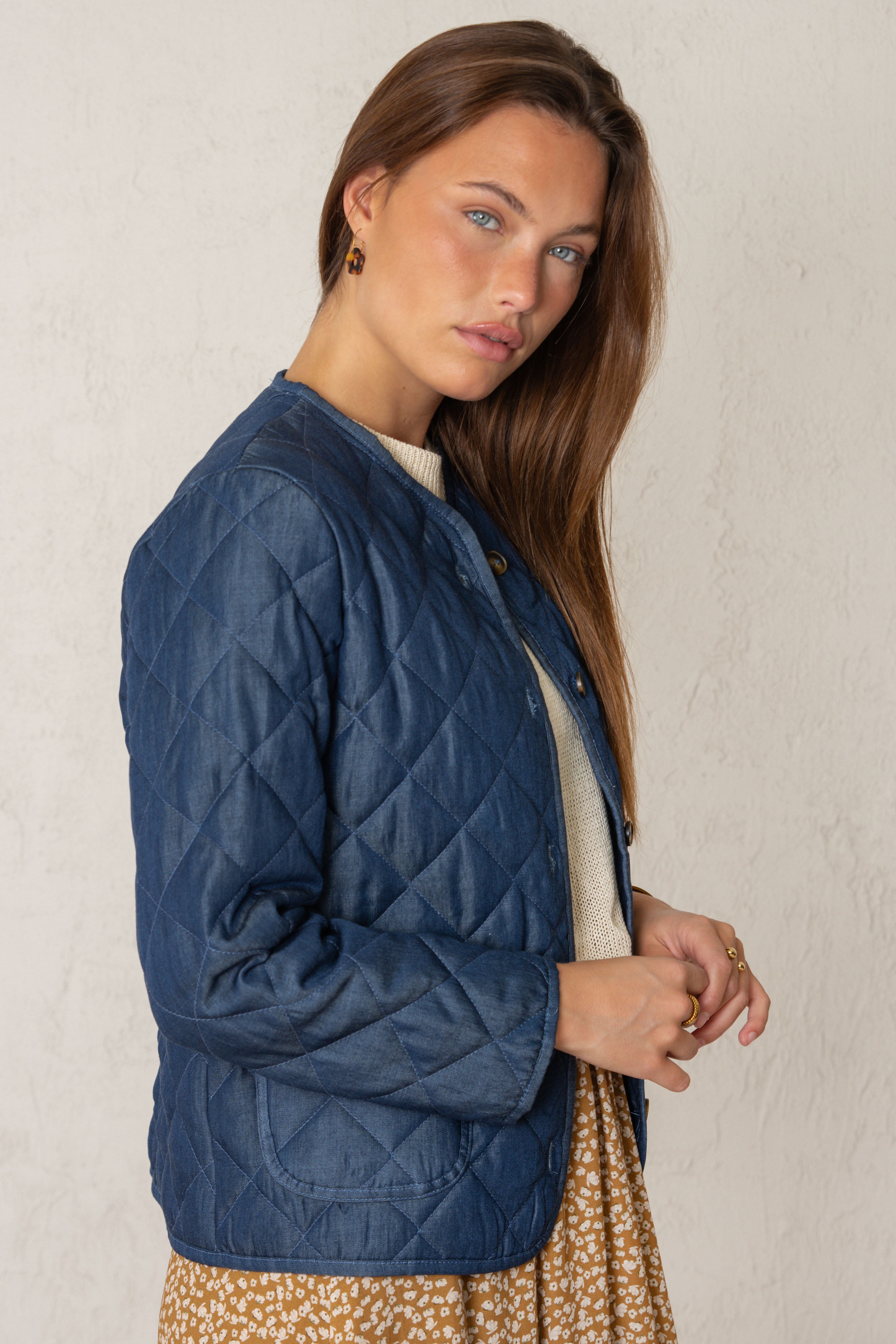 CHAQUETA DANIELA // DENIM OSCURO