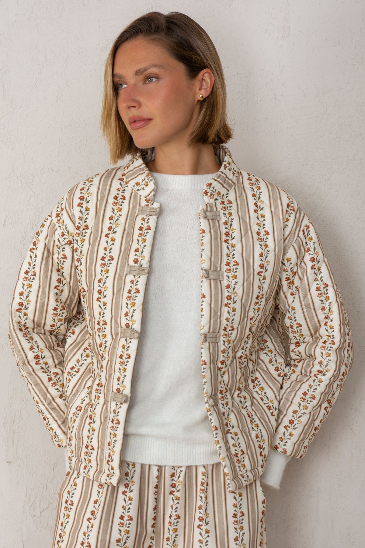 ALLEGRA JACKET // TOFFEE FLOWERS