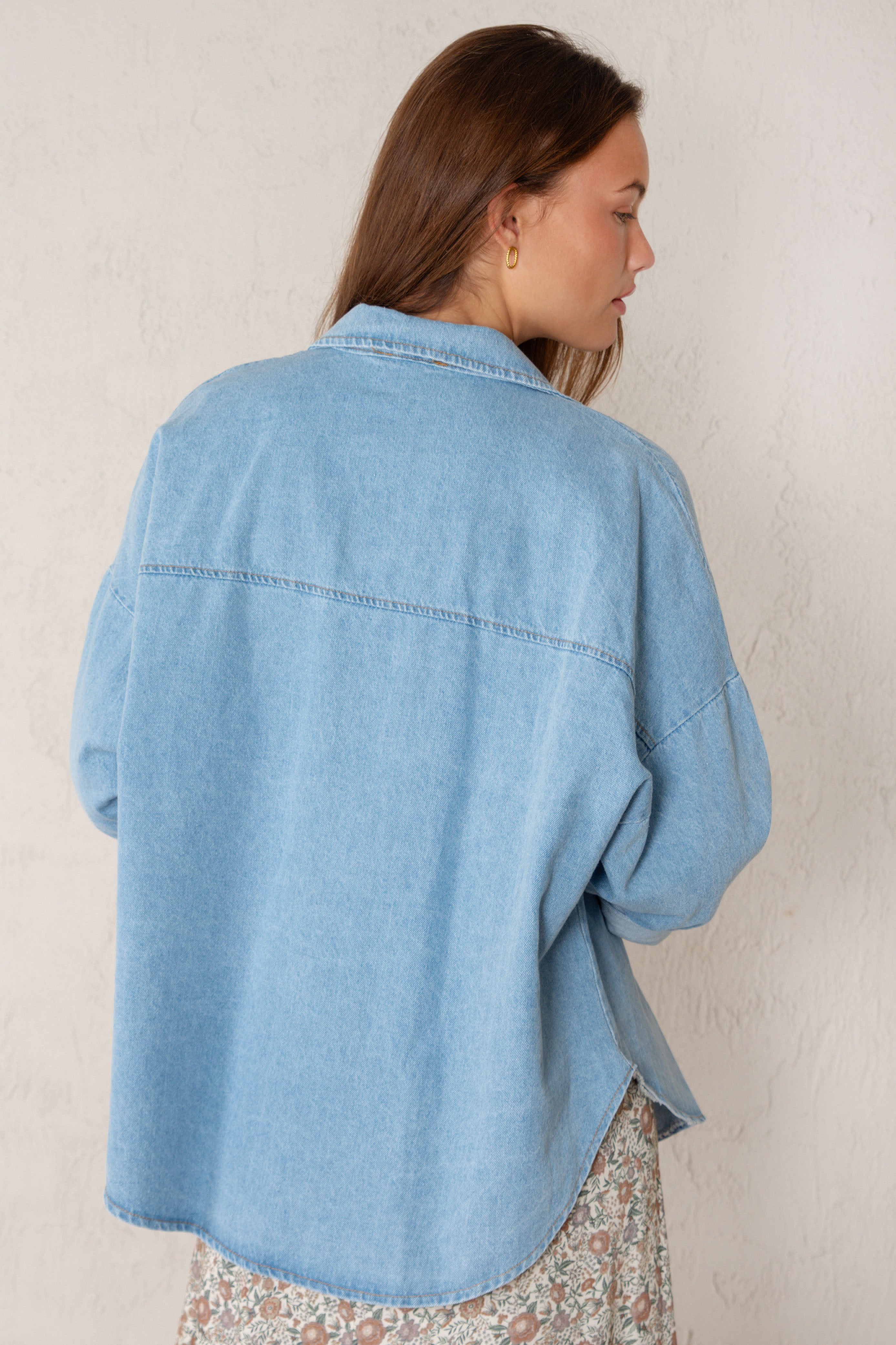 CHAQUETA CELIA // DENIM CLARO
