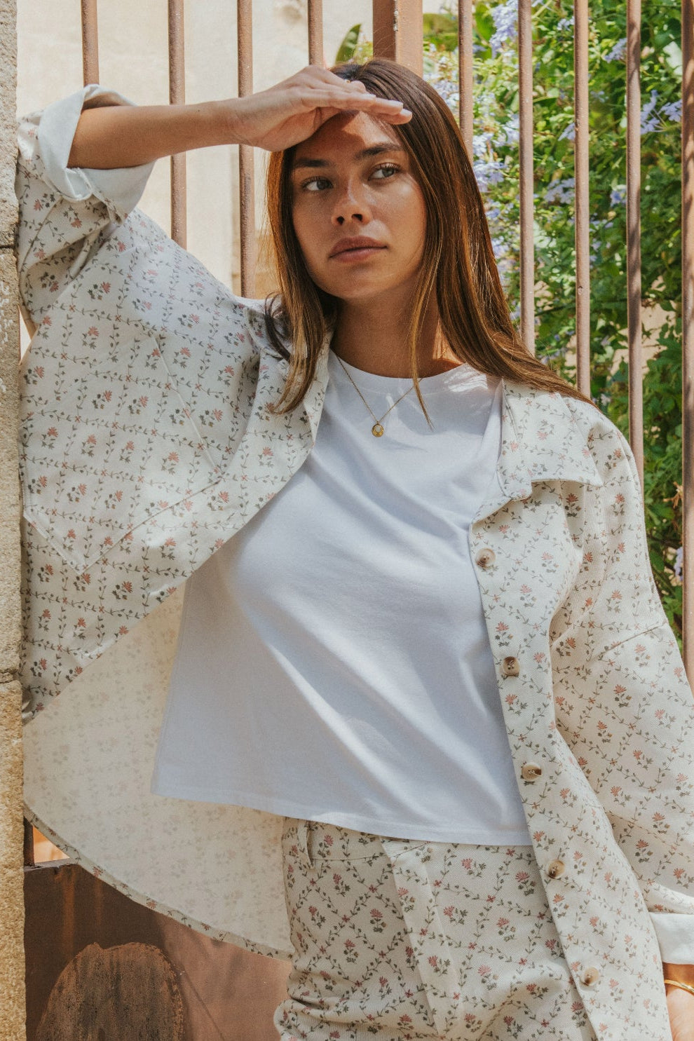 CELIA JACKET // PINK FLOWERS