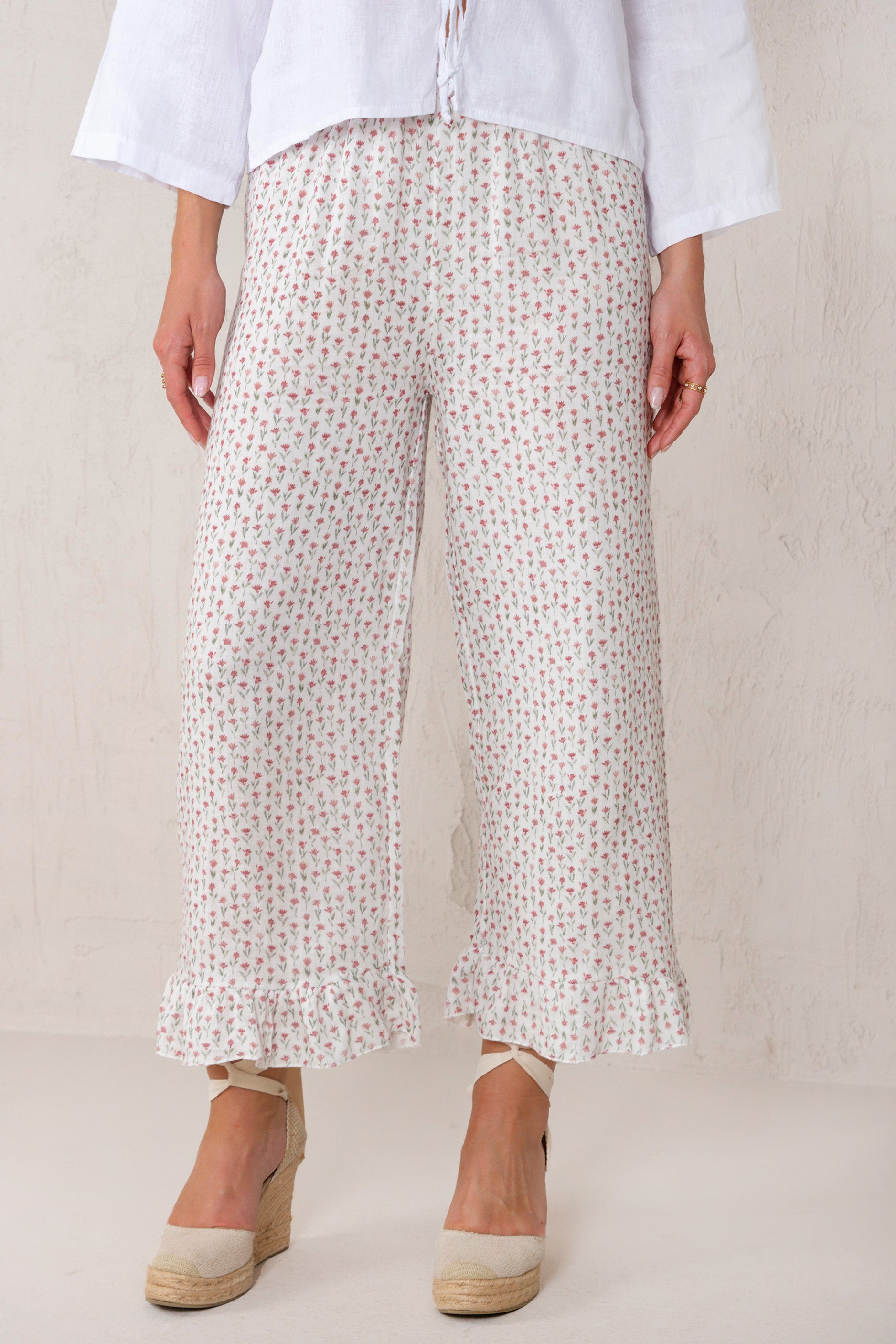 PANTALÓN CHLOE // FLORES ROSA