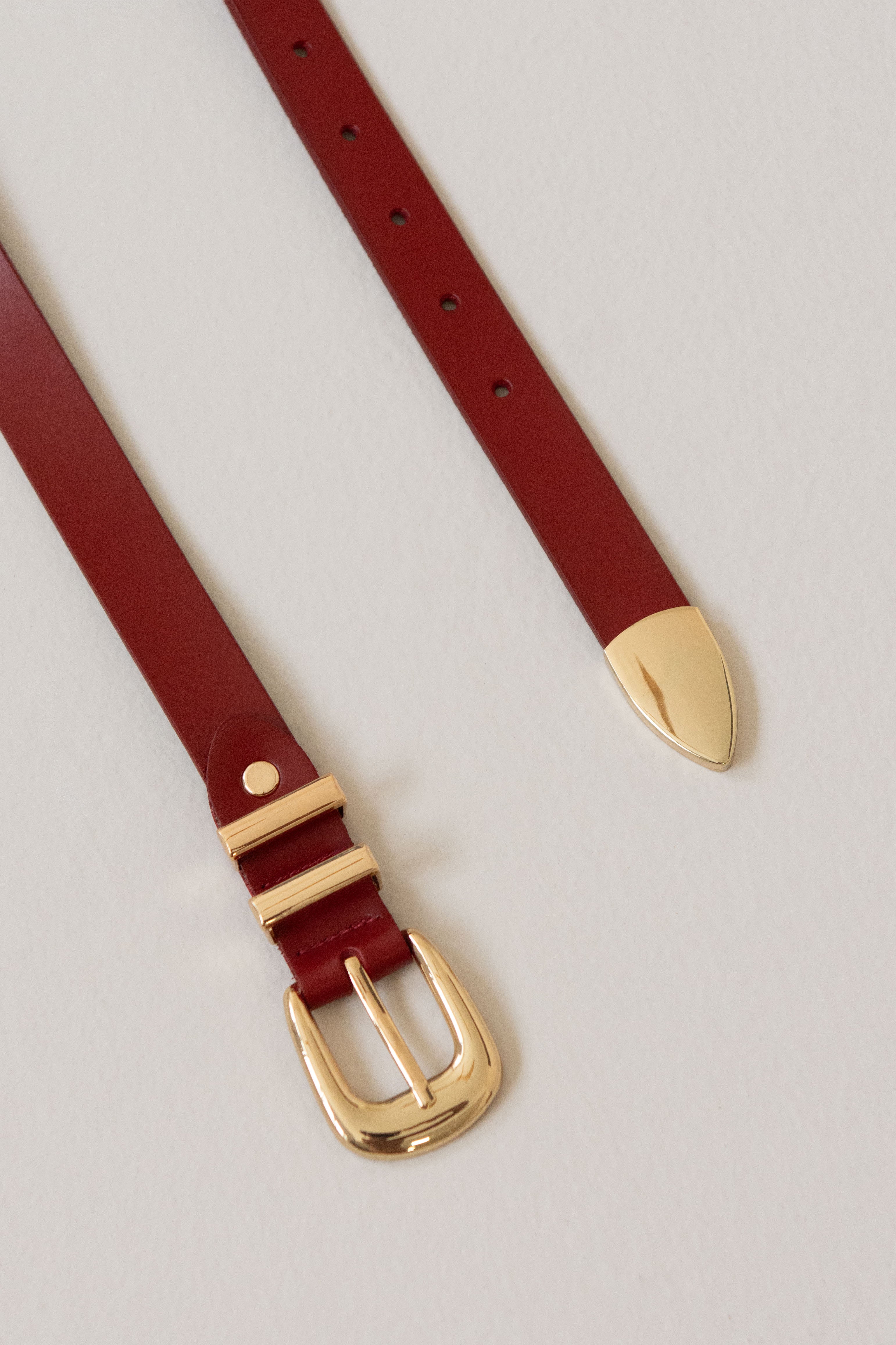 CINTURÓN CARMEN // ROJO OSCURO