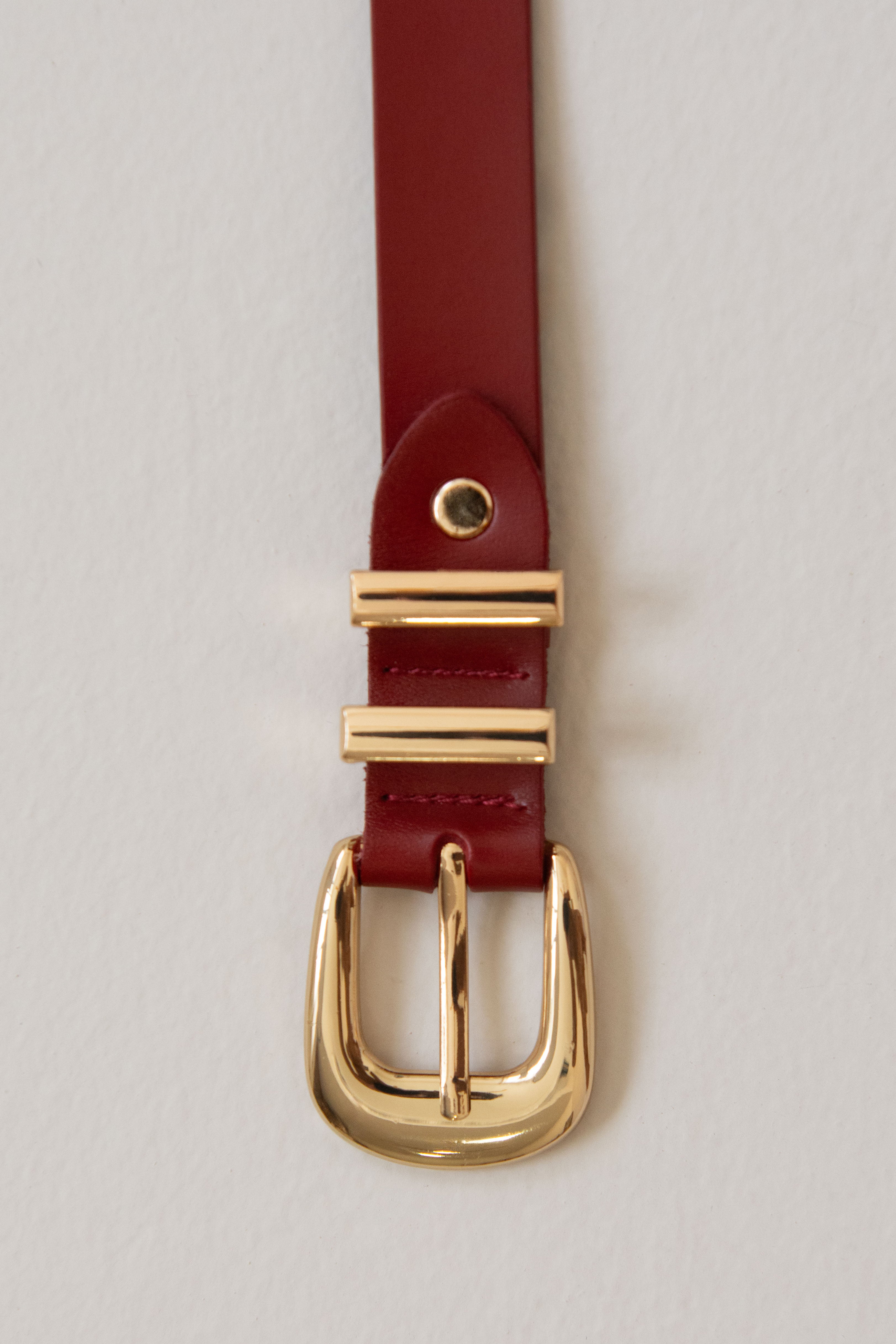 CINTURÓN CARMEN // ROJO OSCURO