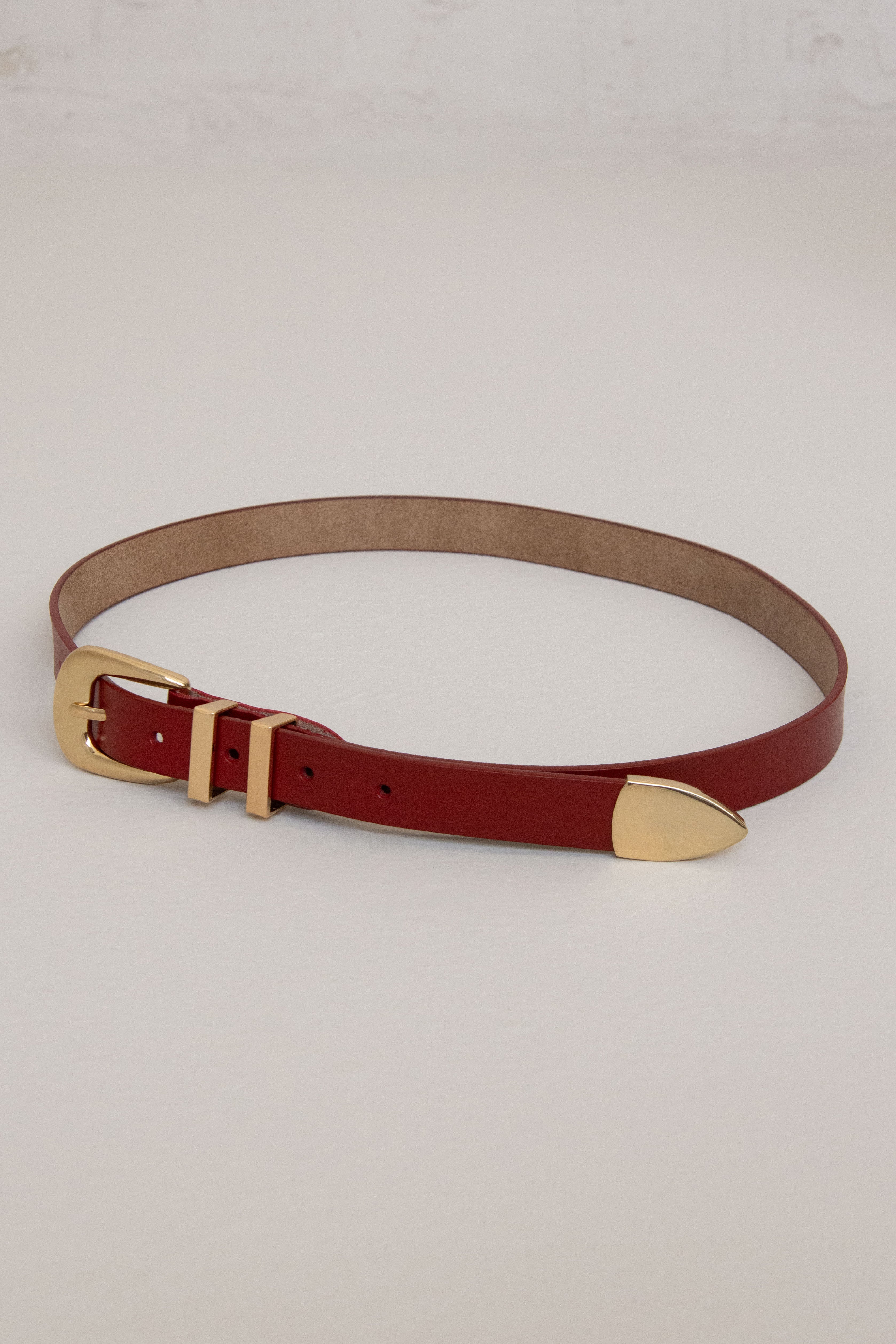 CINTURÓN CARMEN // ROJO OSCURO
