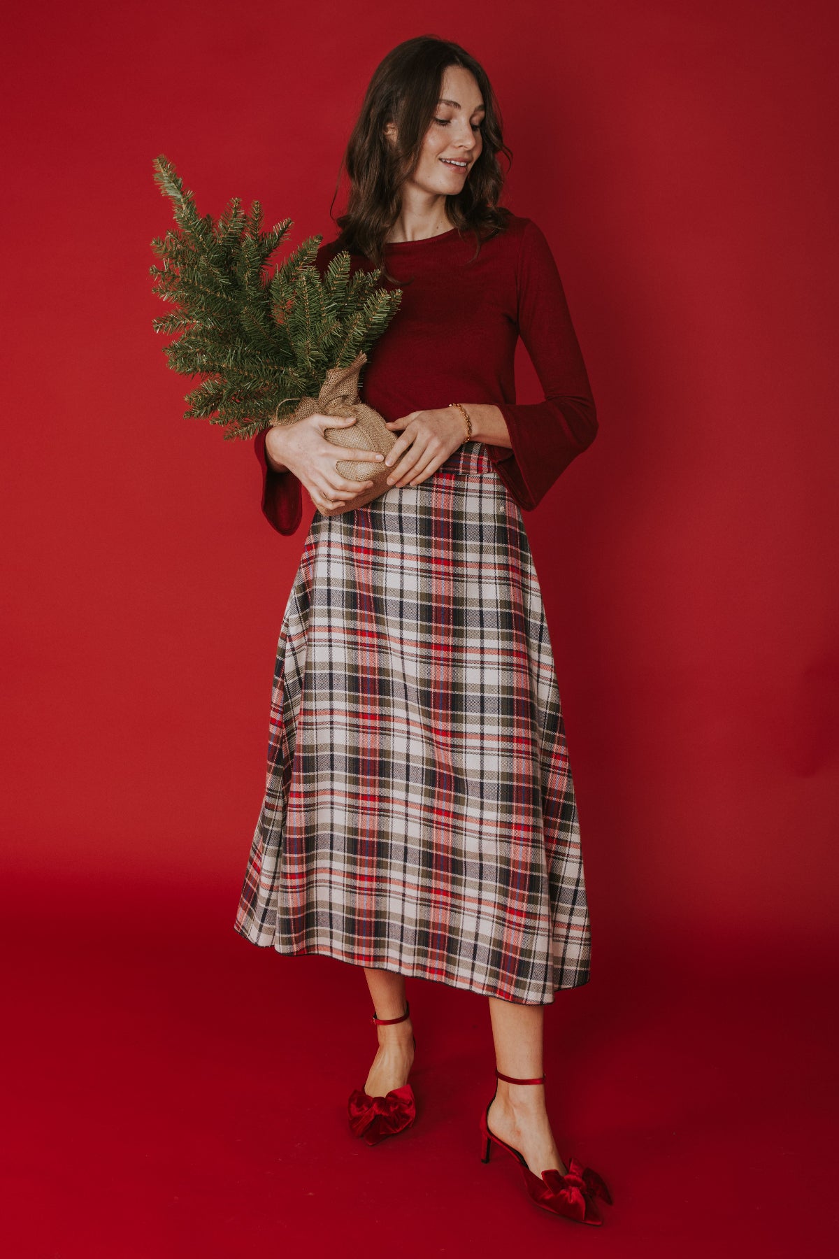 FALDA CARLA // CUADROS ESCOCESES