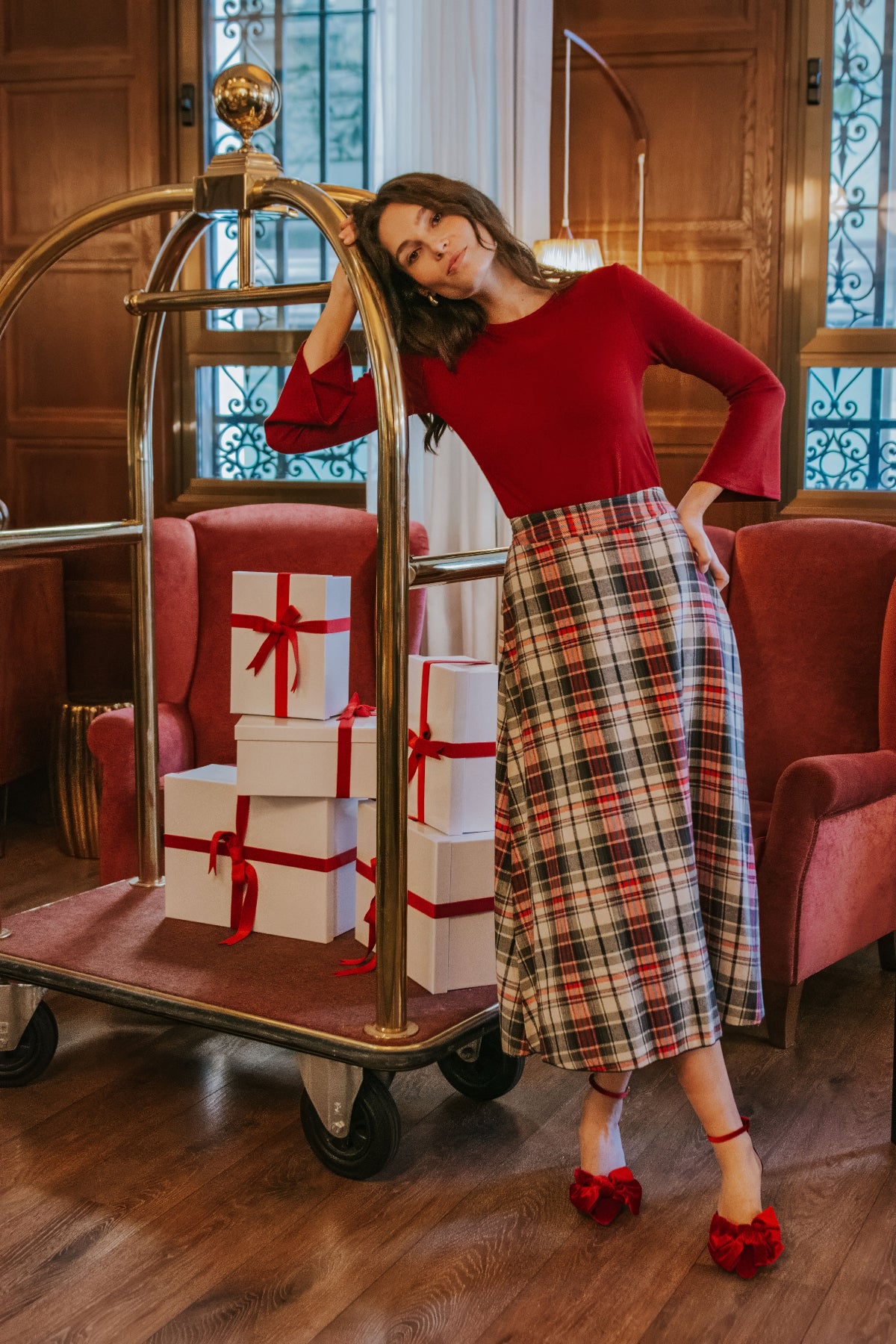 FALDA CARLA // CUADROS ESCOCESES