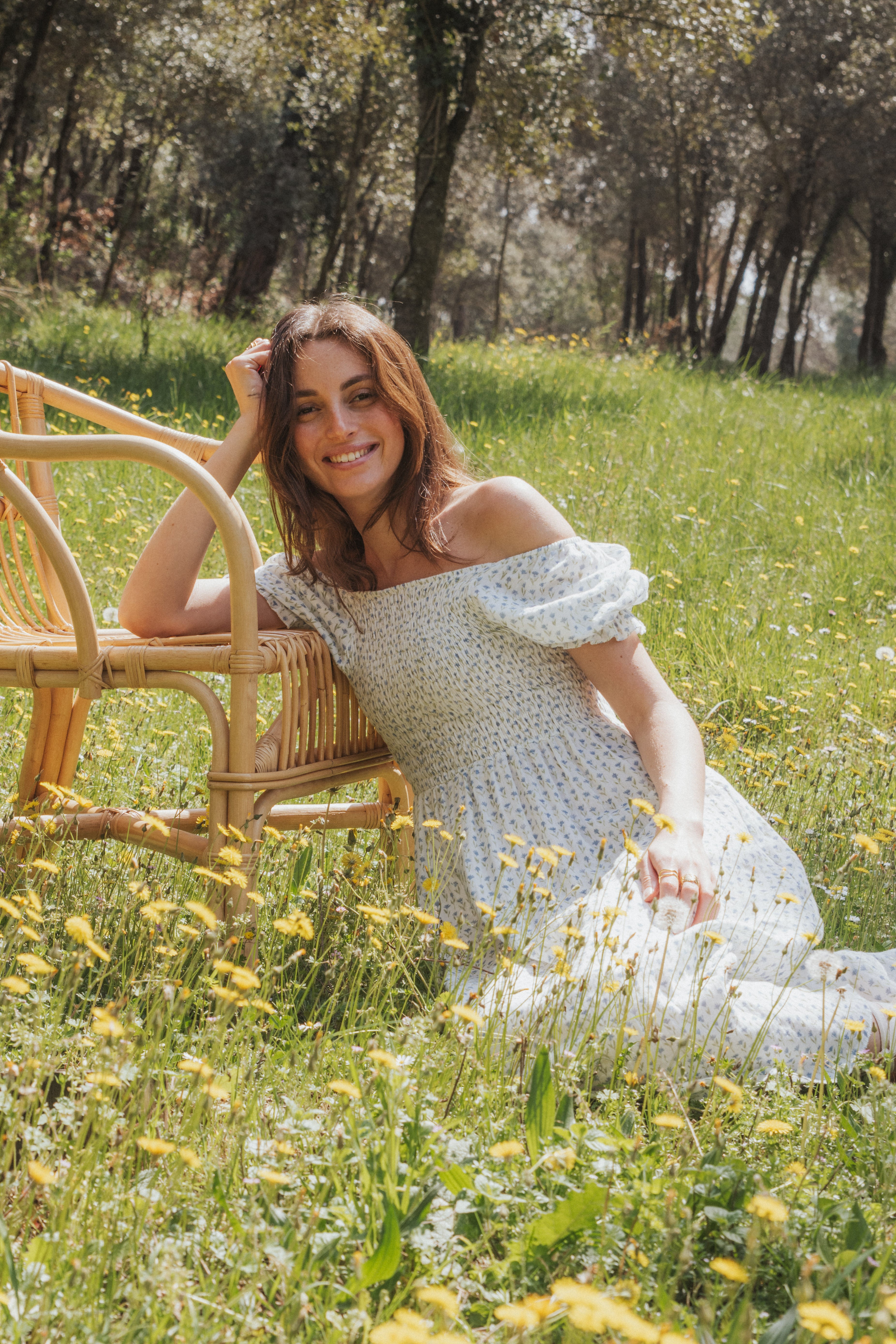 SARA DRESS // BLUE FLOWERS